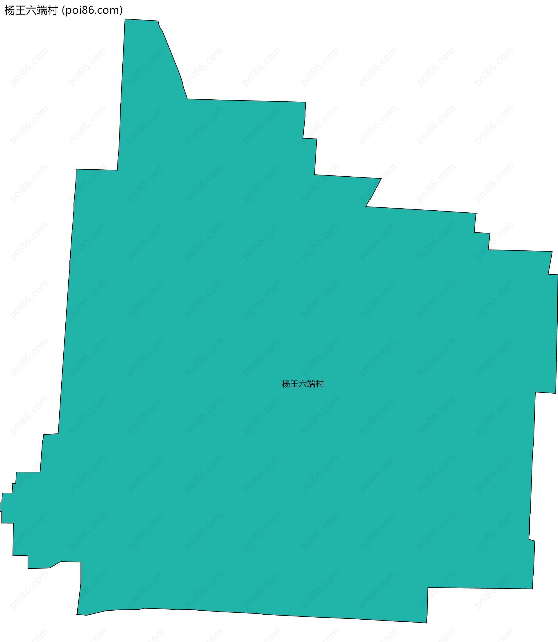 杨王六端村边界地图
