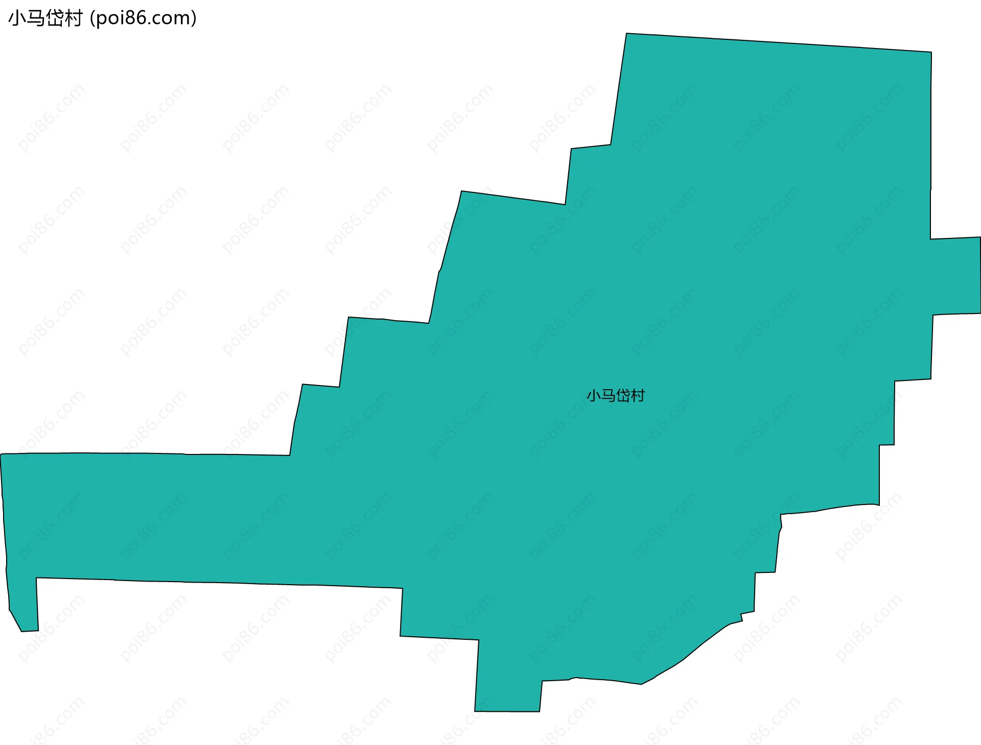 小马岱村边界地图