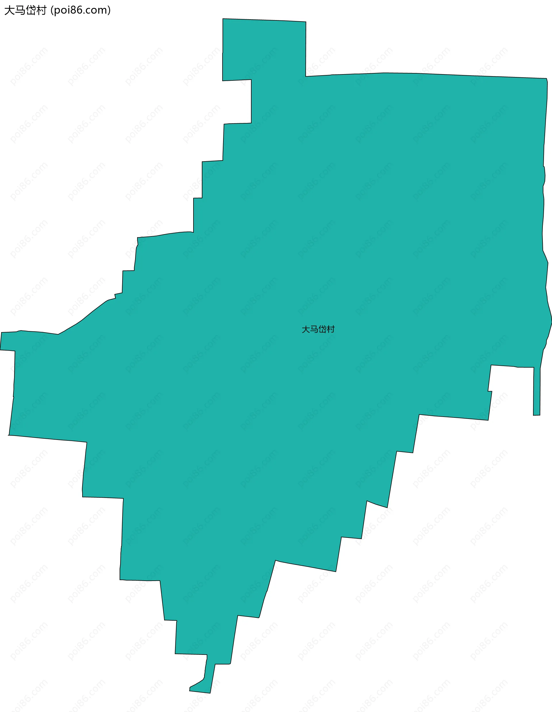 大马岱村边界地图