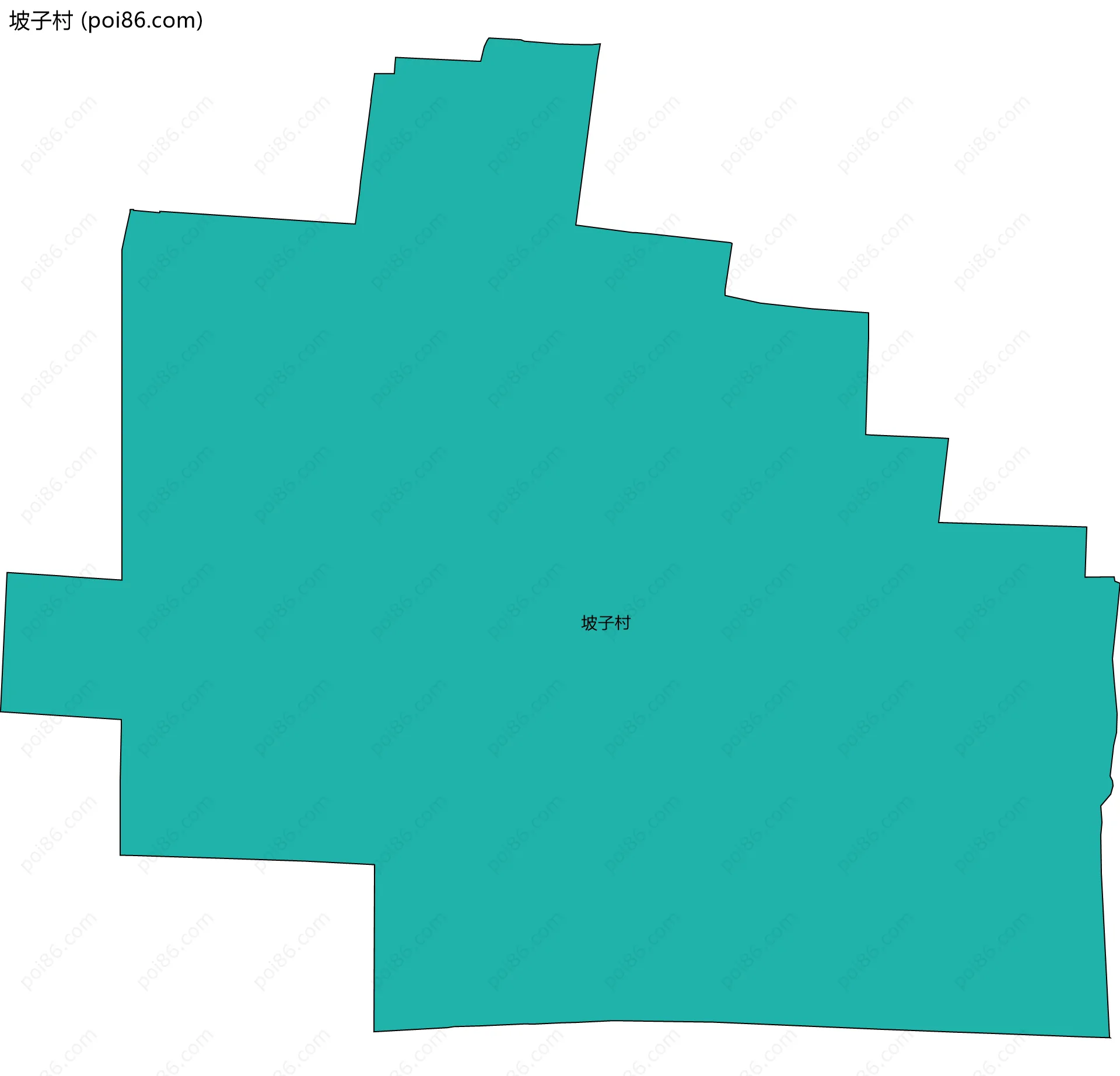 坡子村边界地图