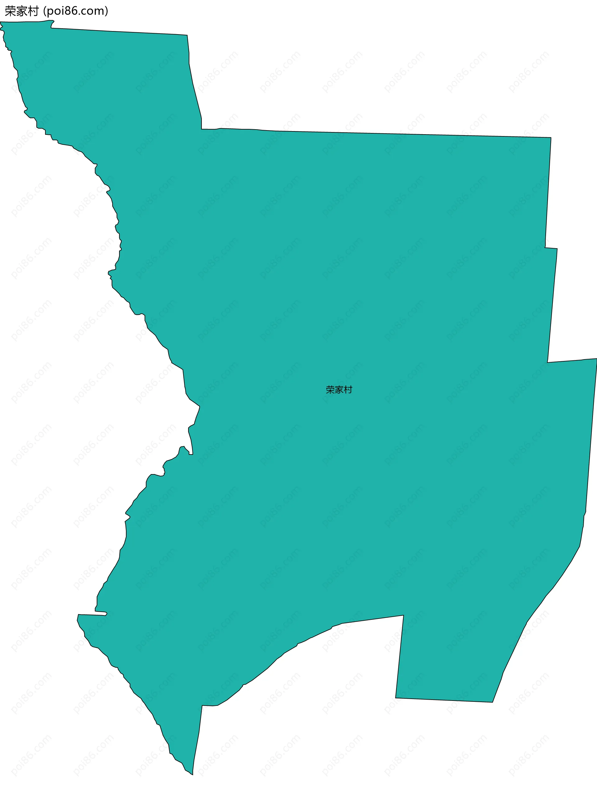 荣家村边界地图