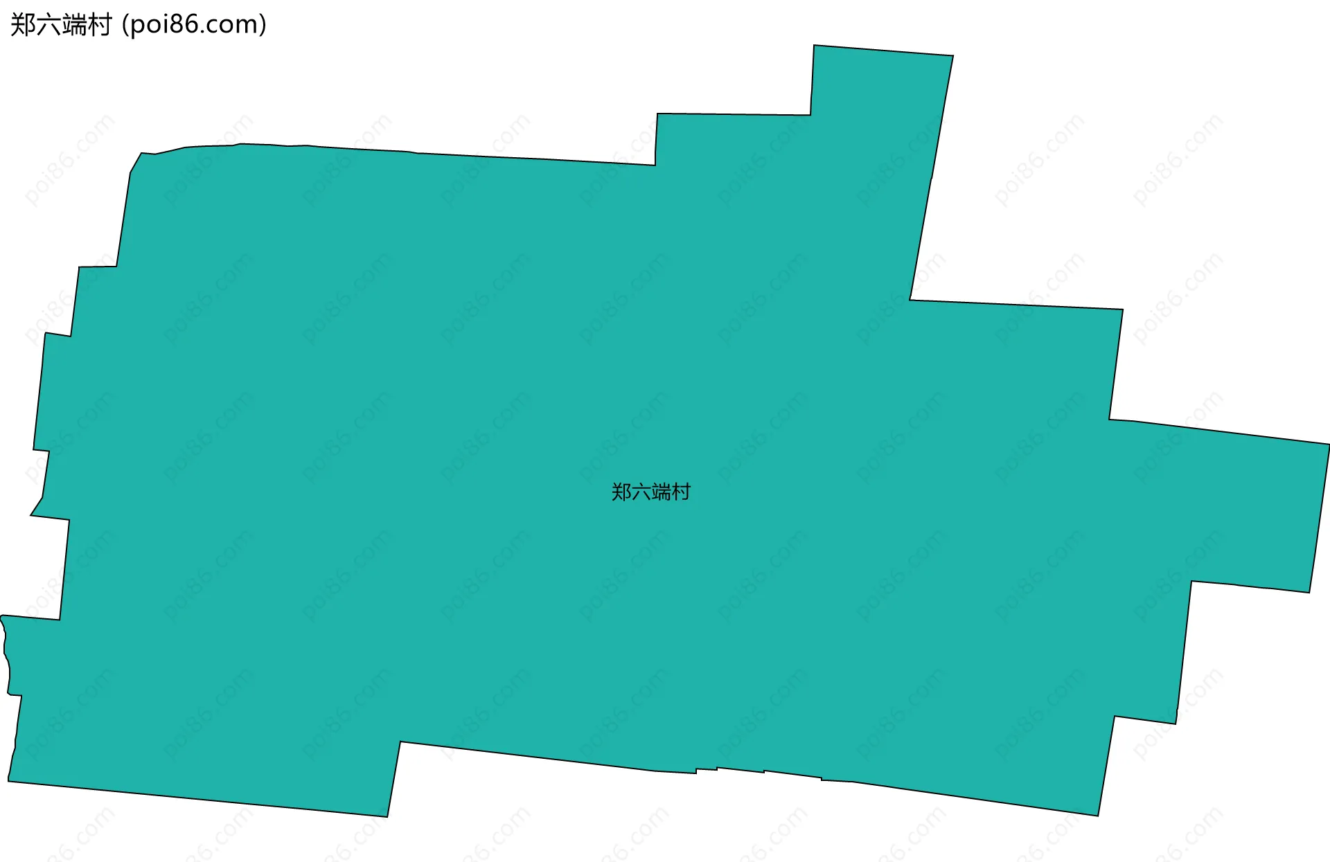 郑六端村边界地图
