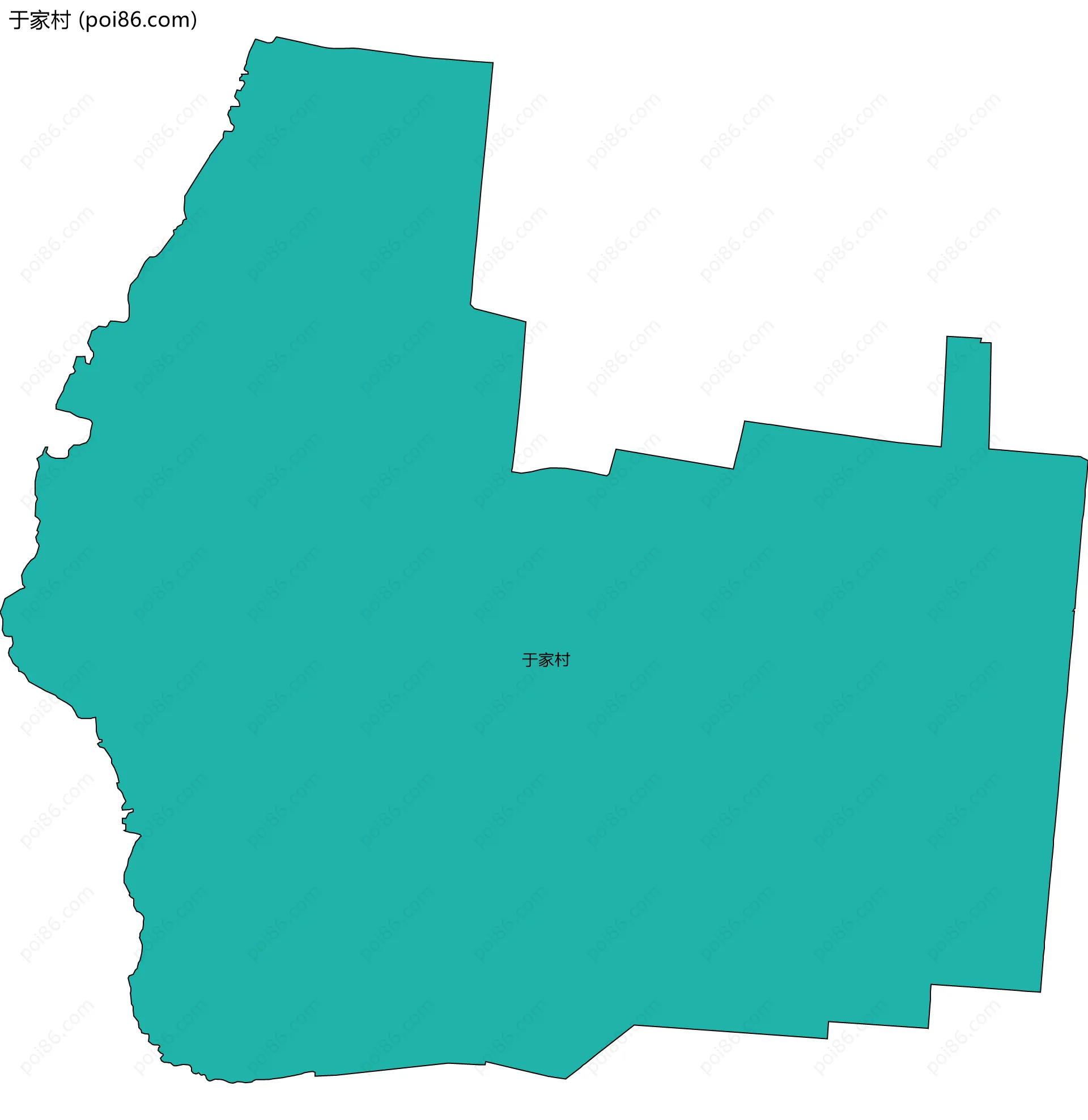 于家村边界地图