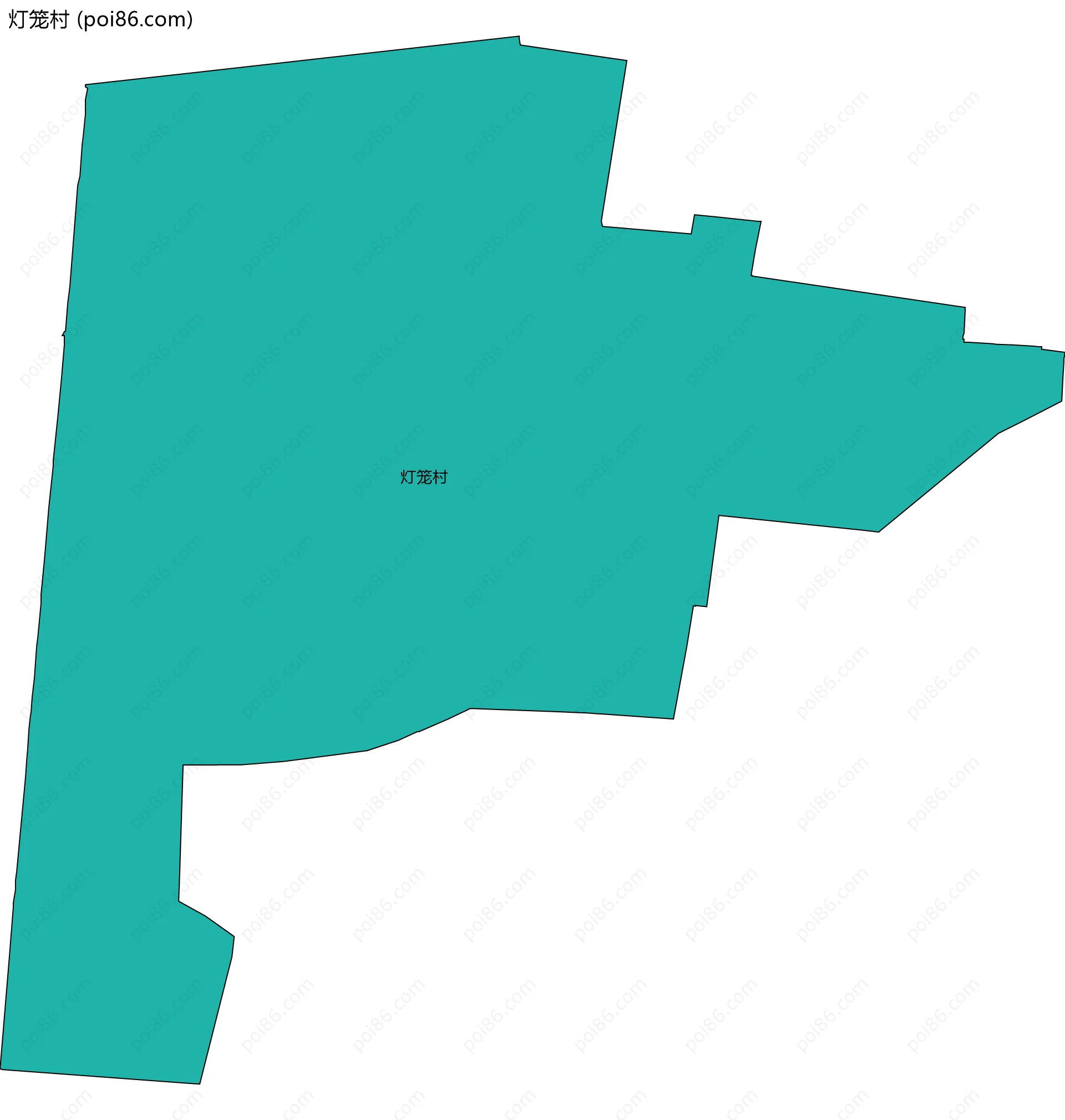 灯笼村边界地图