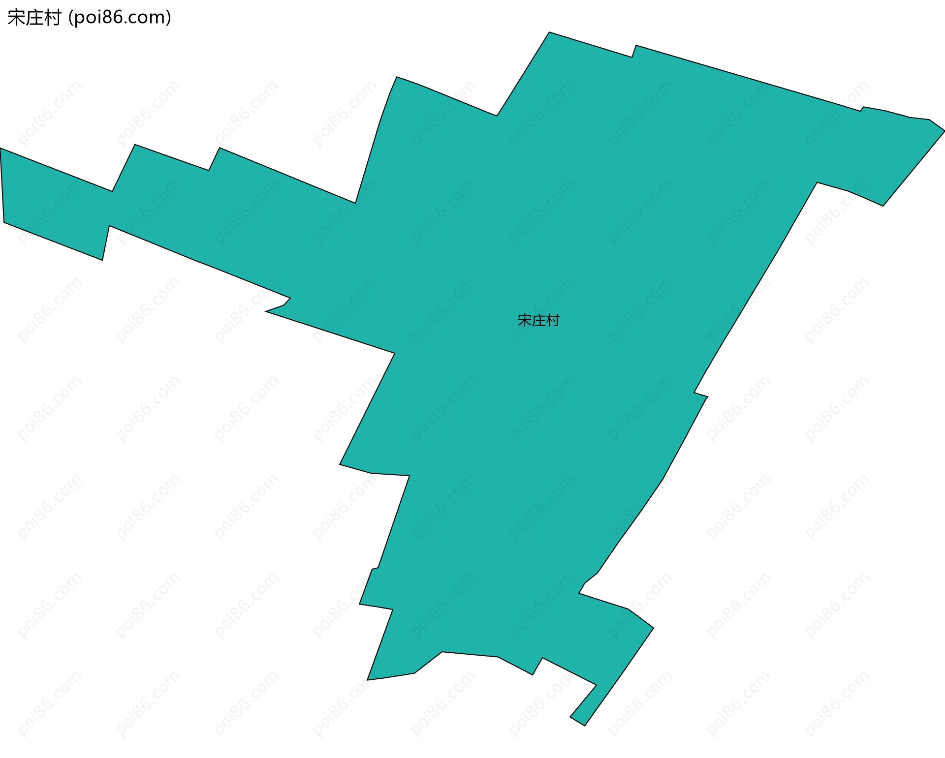 宋庄村边界地图