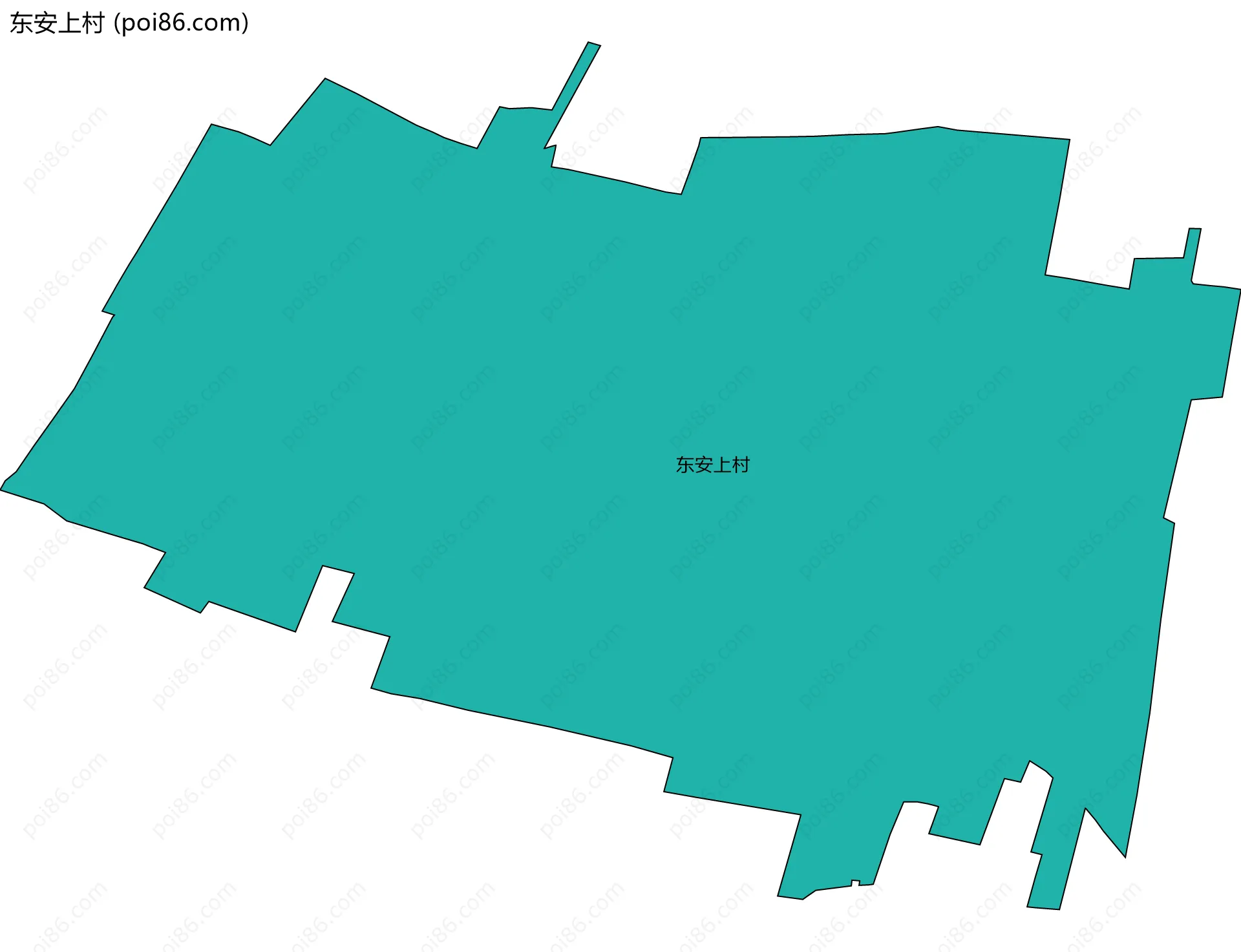 东安上村边界地图