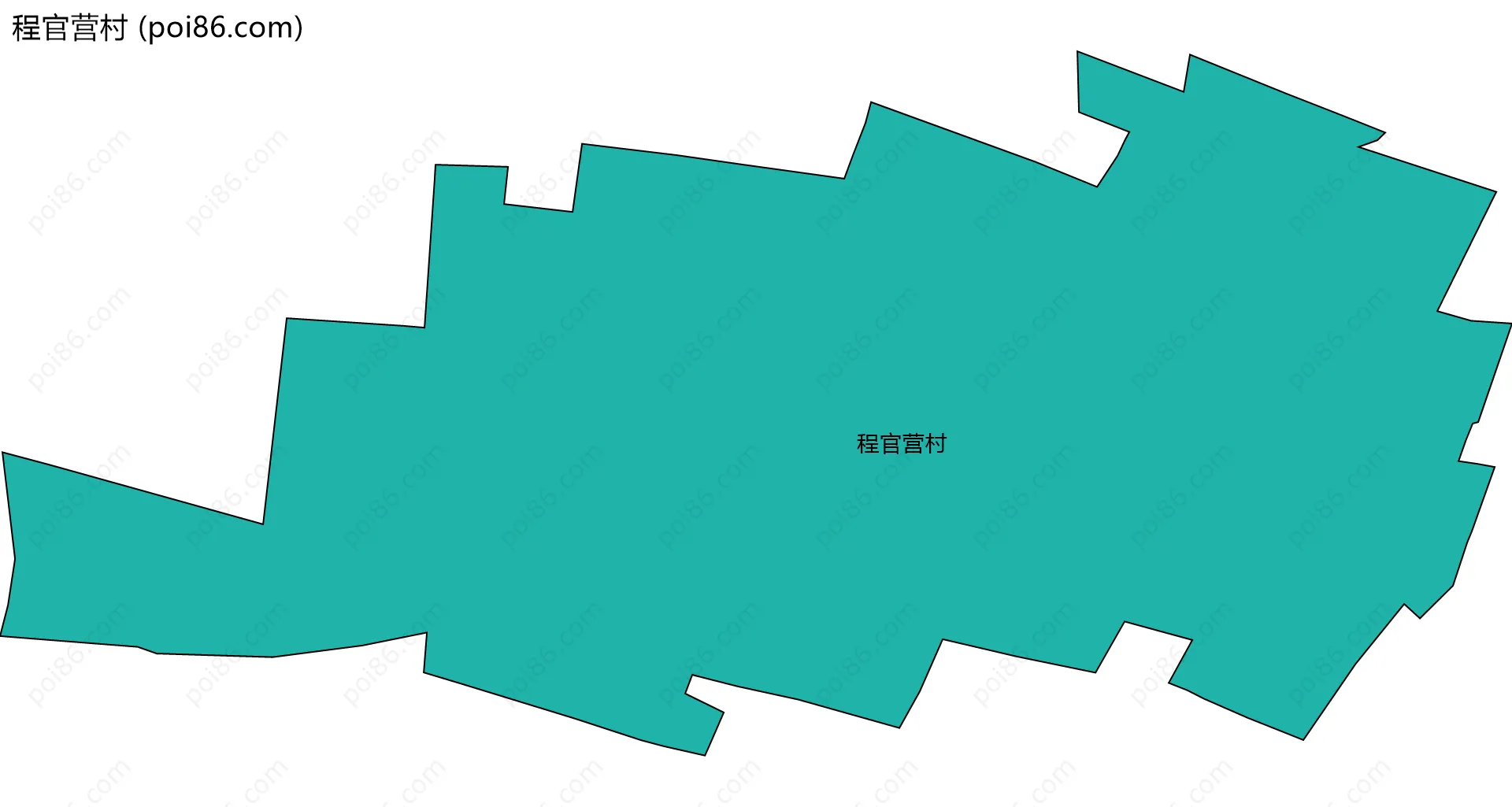 程官营村边界地图