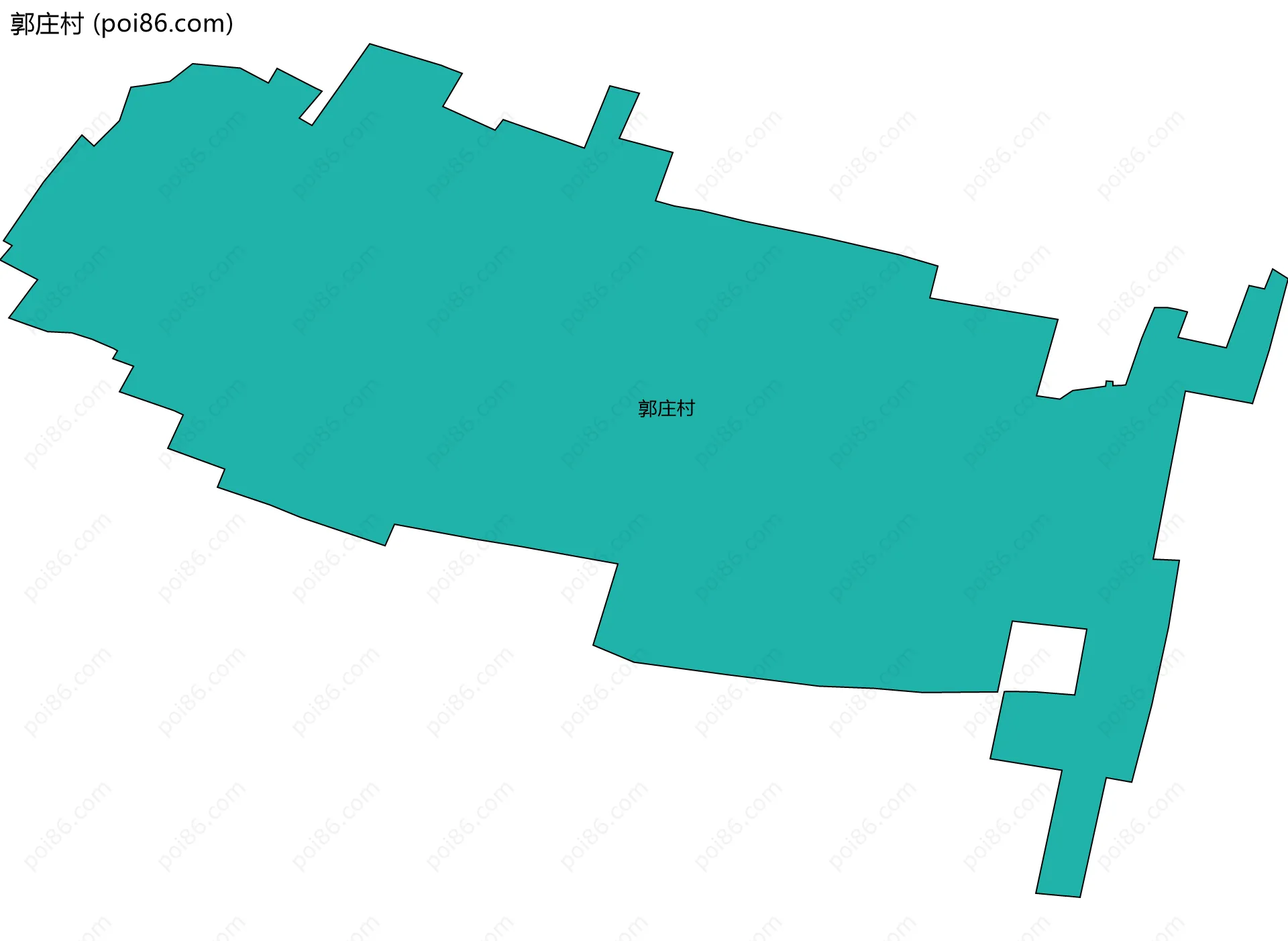 郭庄村边界地图
