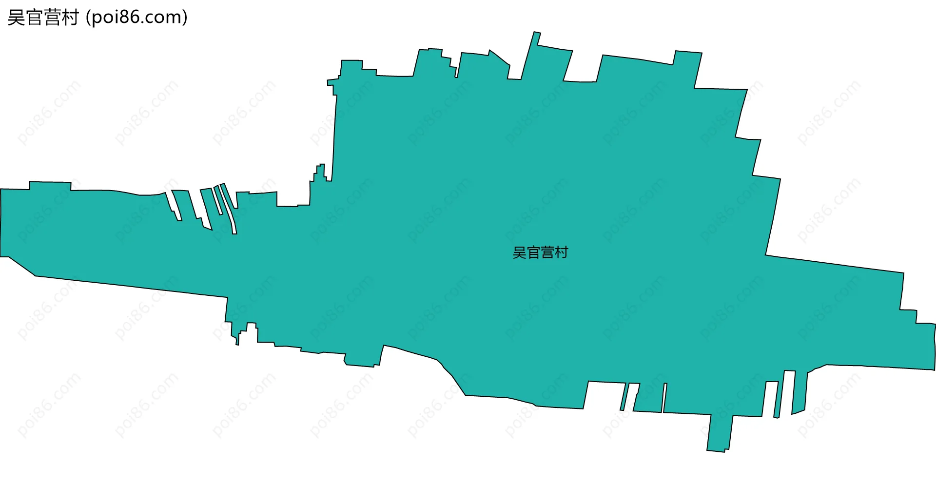 吴官营村边界地图