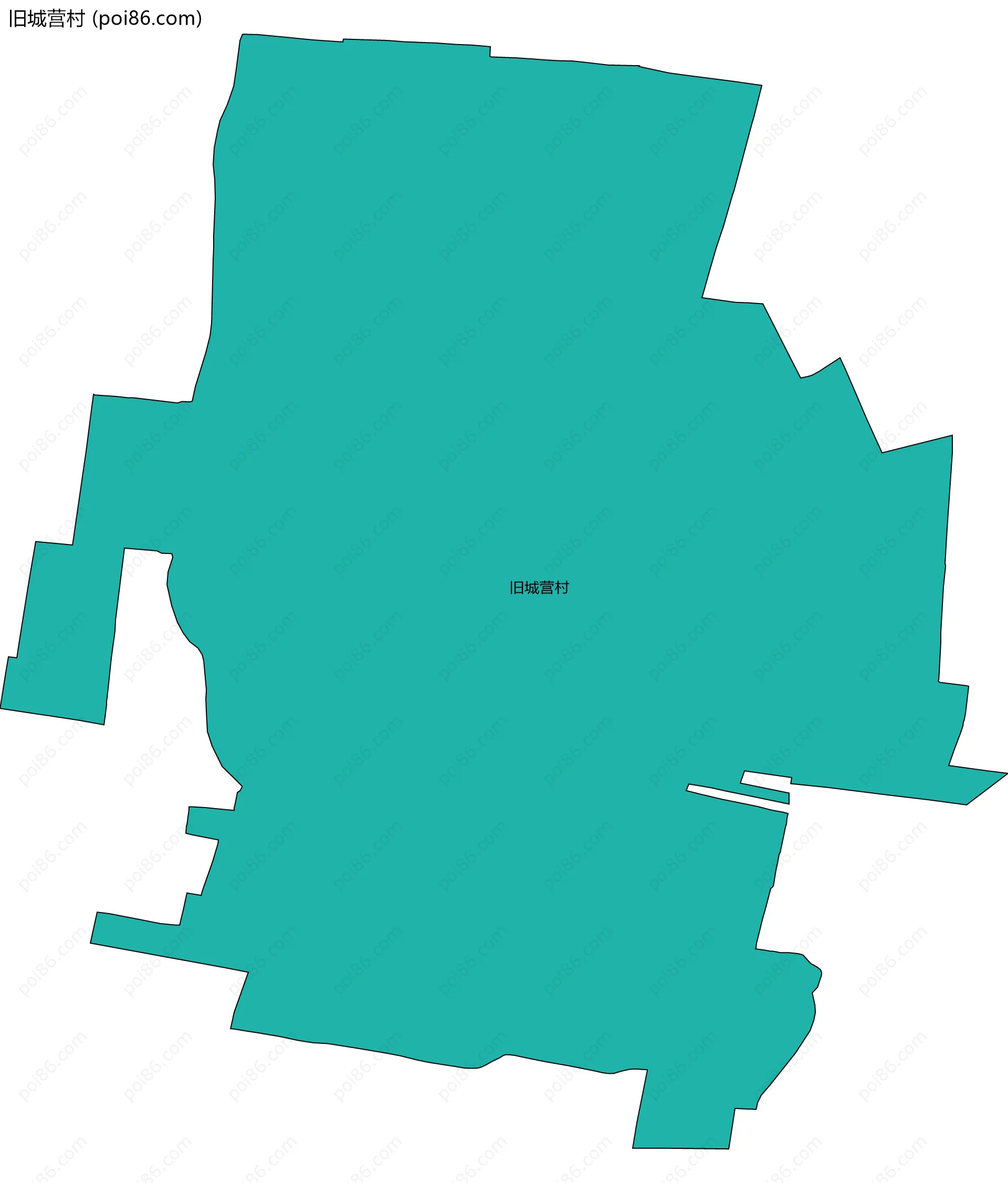 旧城营村边界地图