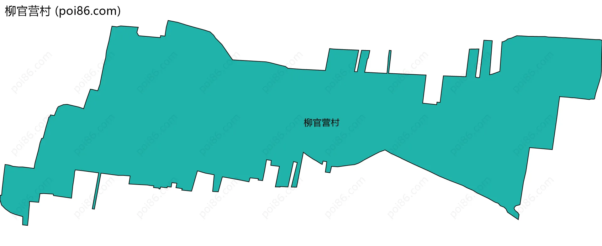 柳官营村边界地图