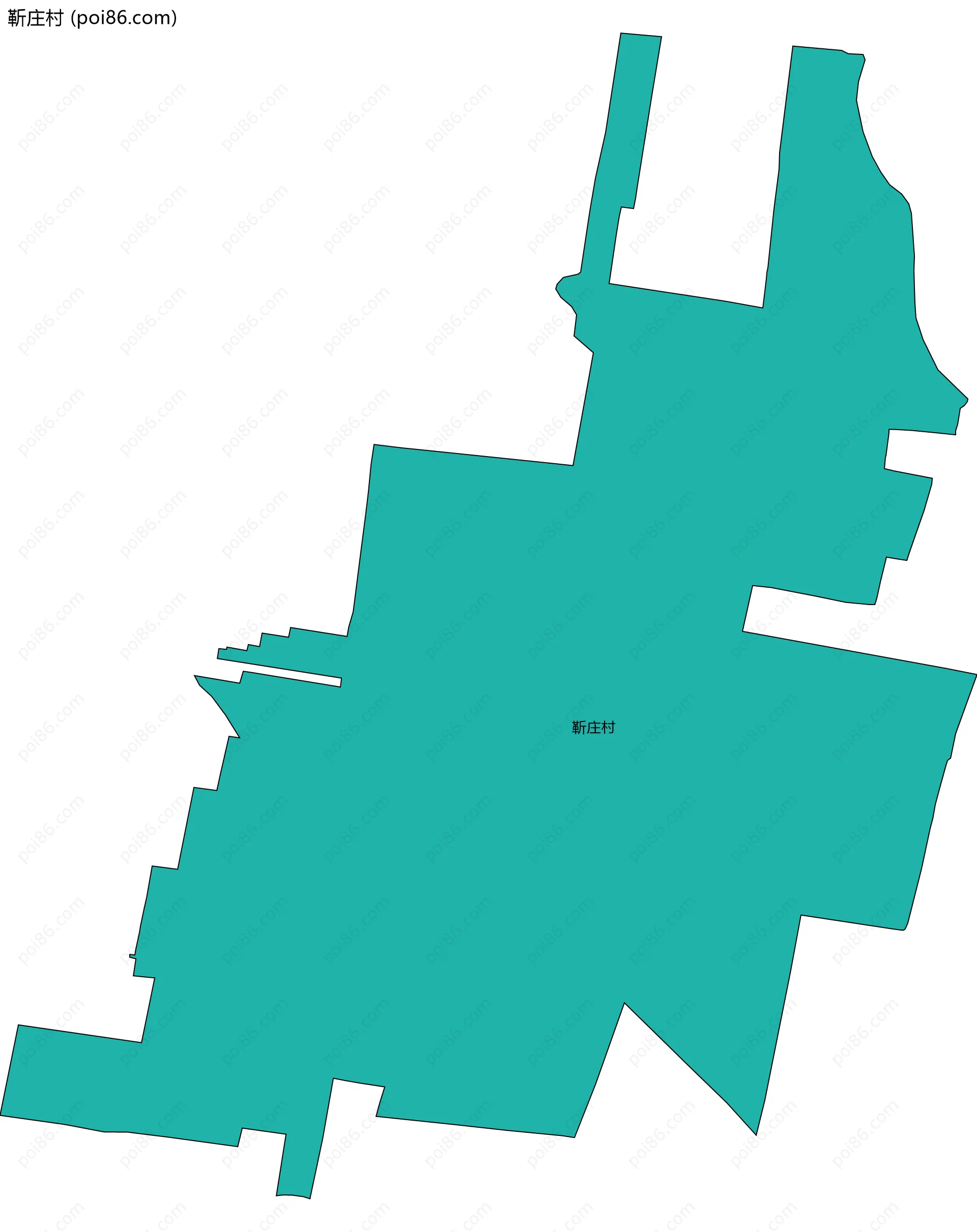 靳庄村边界地图