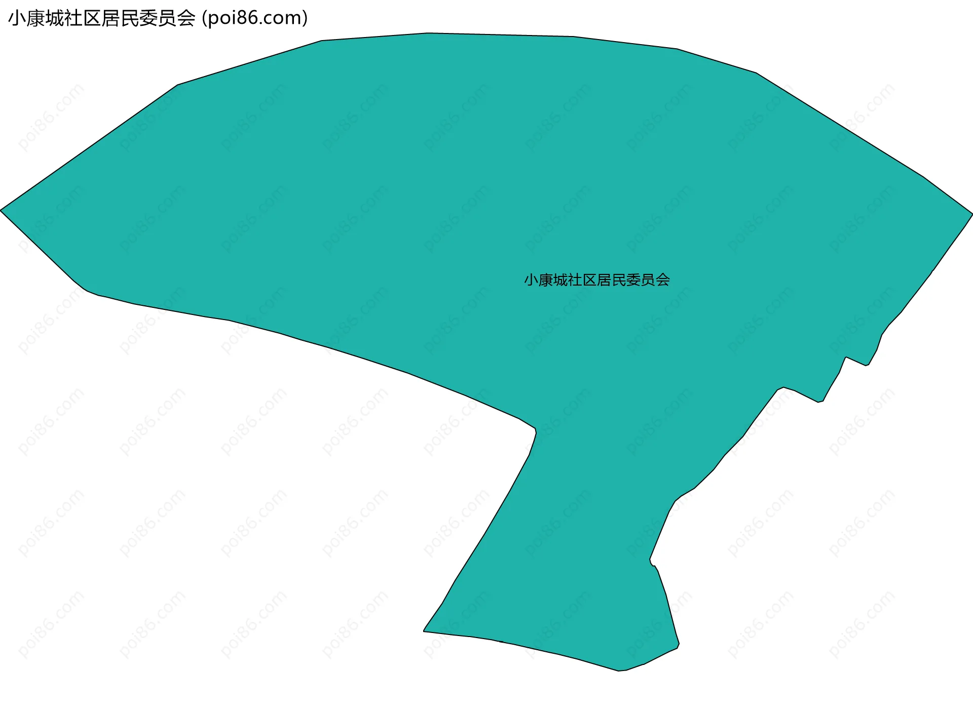 小康城社区居民委员会边界地图