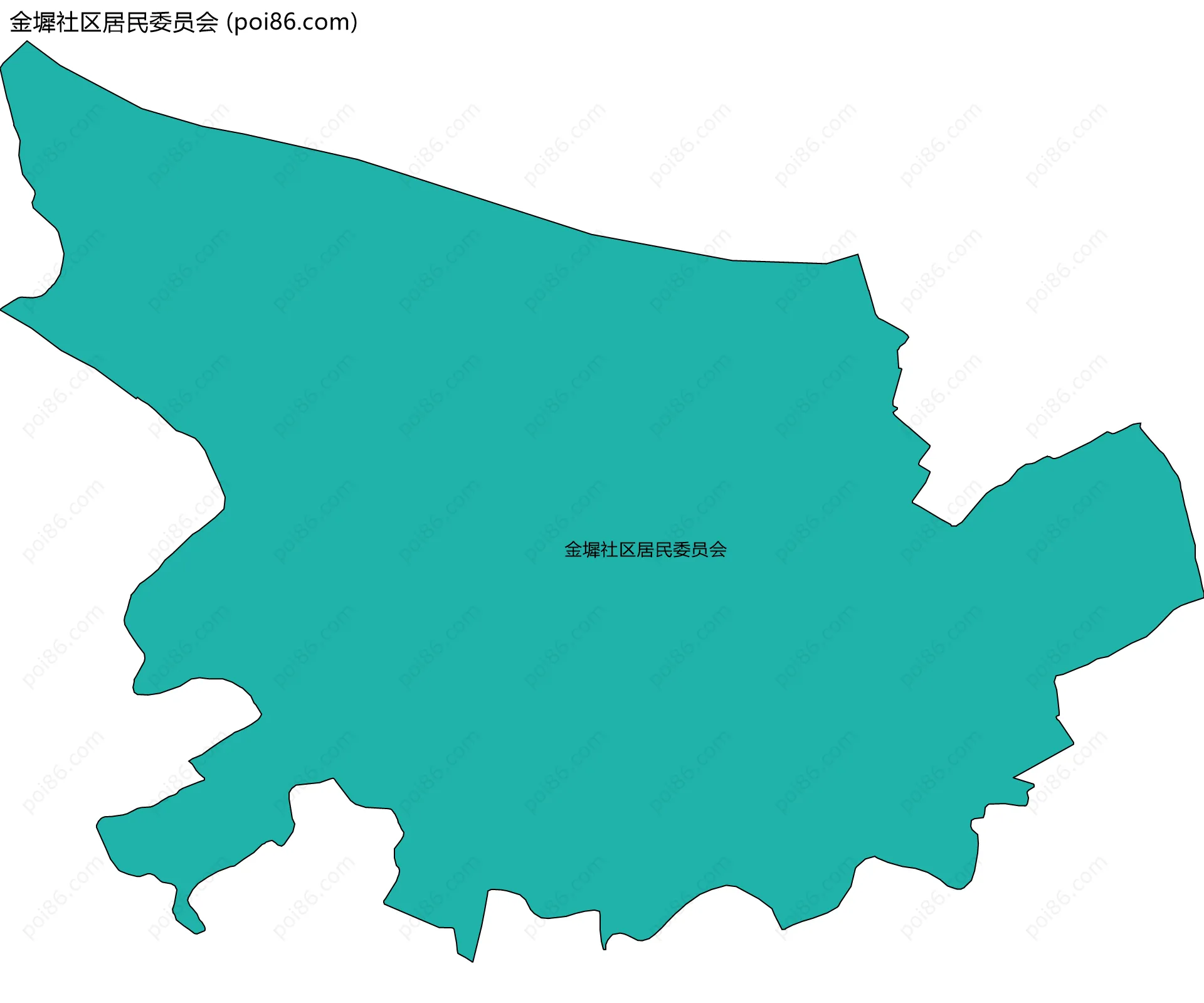 金墀社区居民委员会边界地图