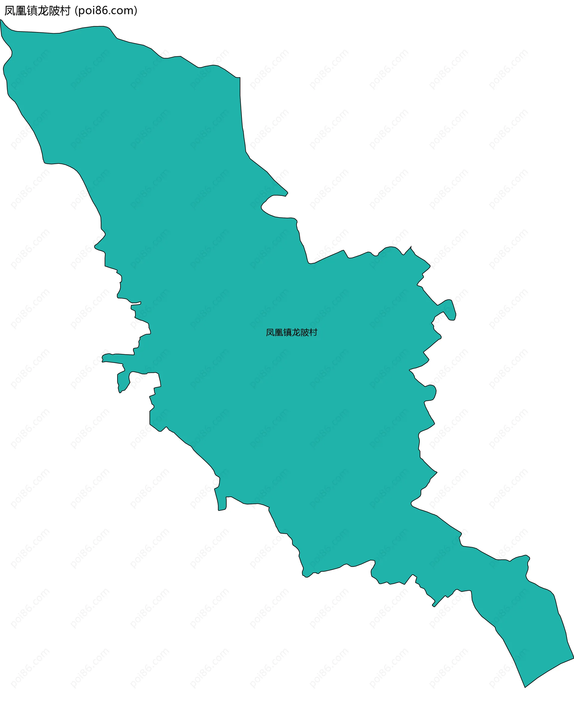 凤凰镇龙陂村边界地图