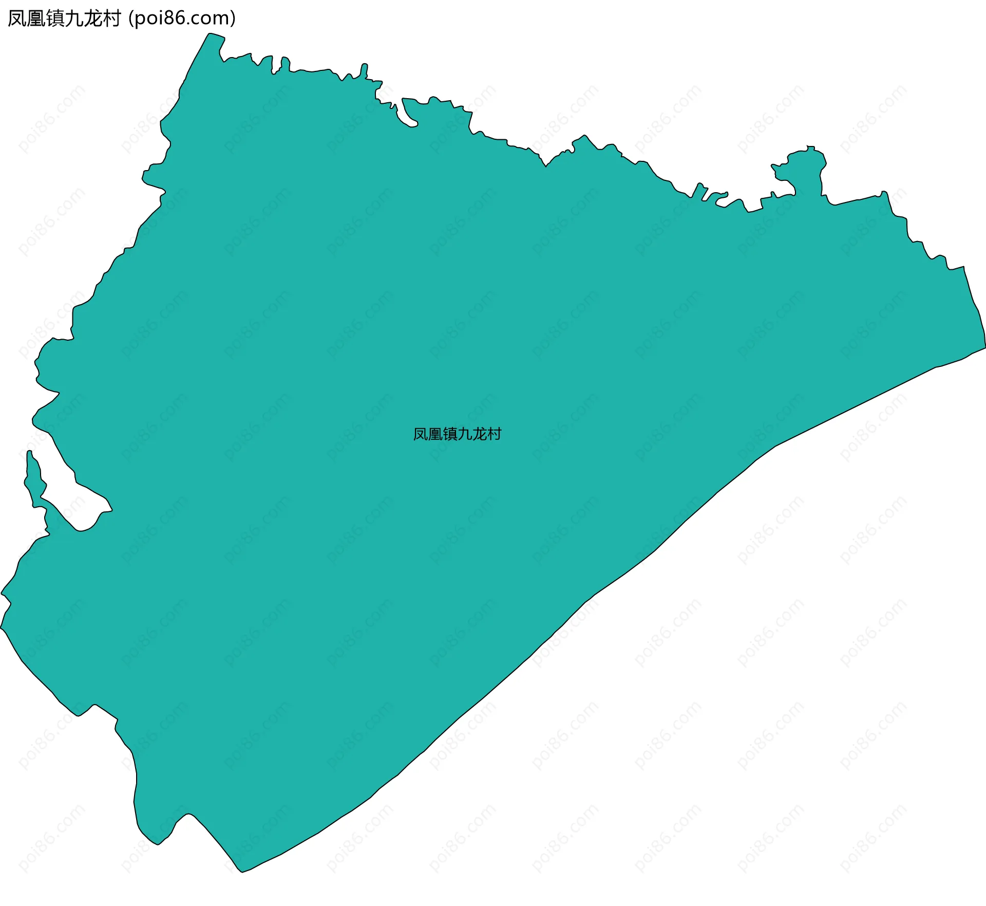 凤凰镇九龙村边界地图