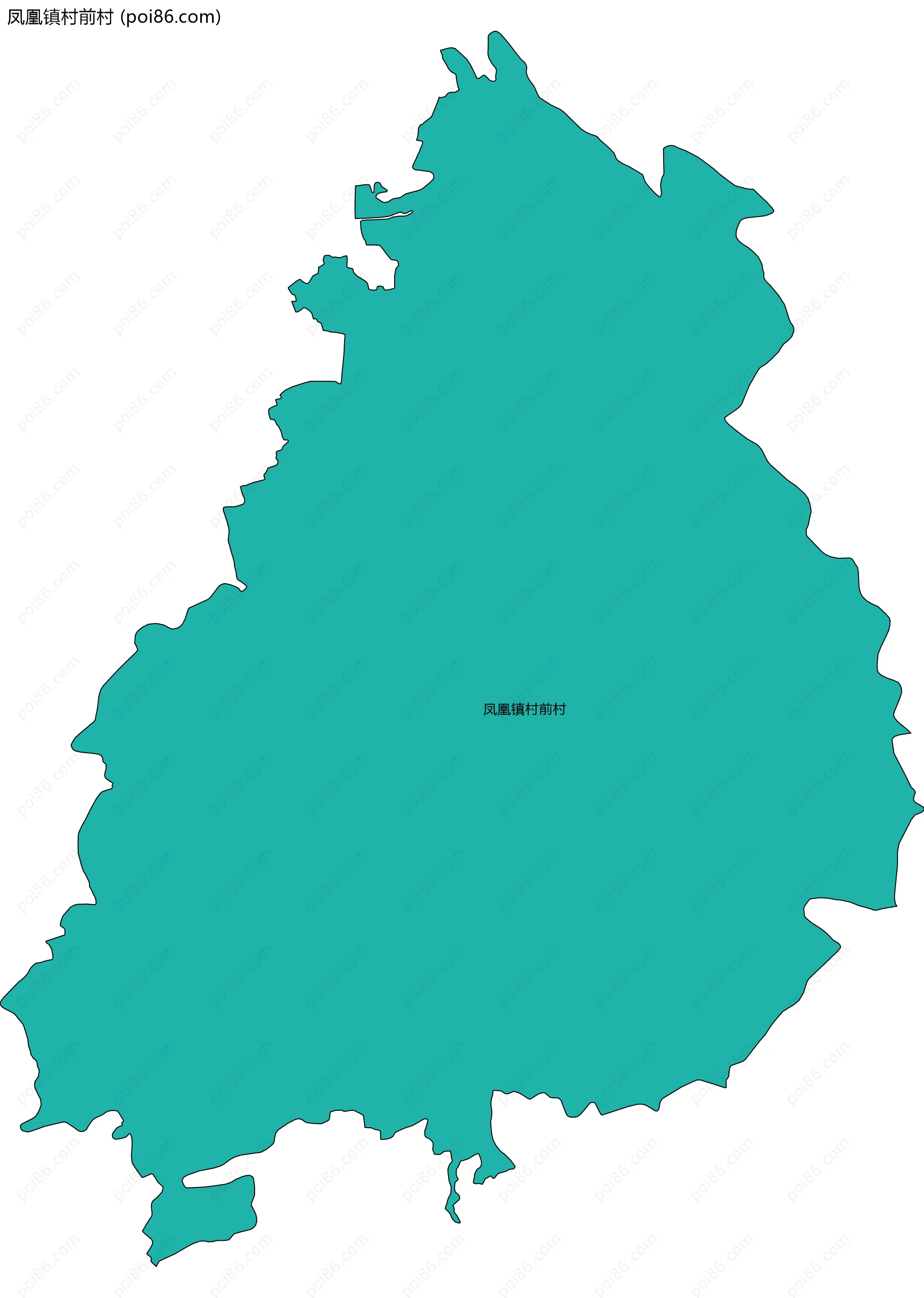 凤凰镇村前村边界地图