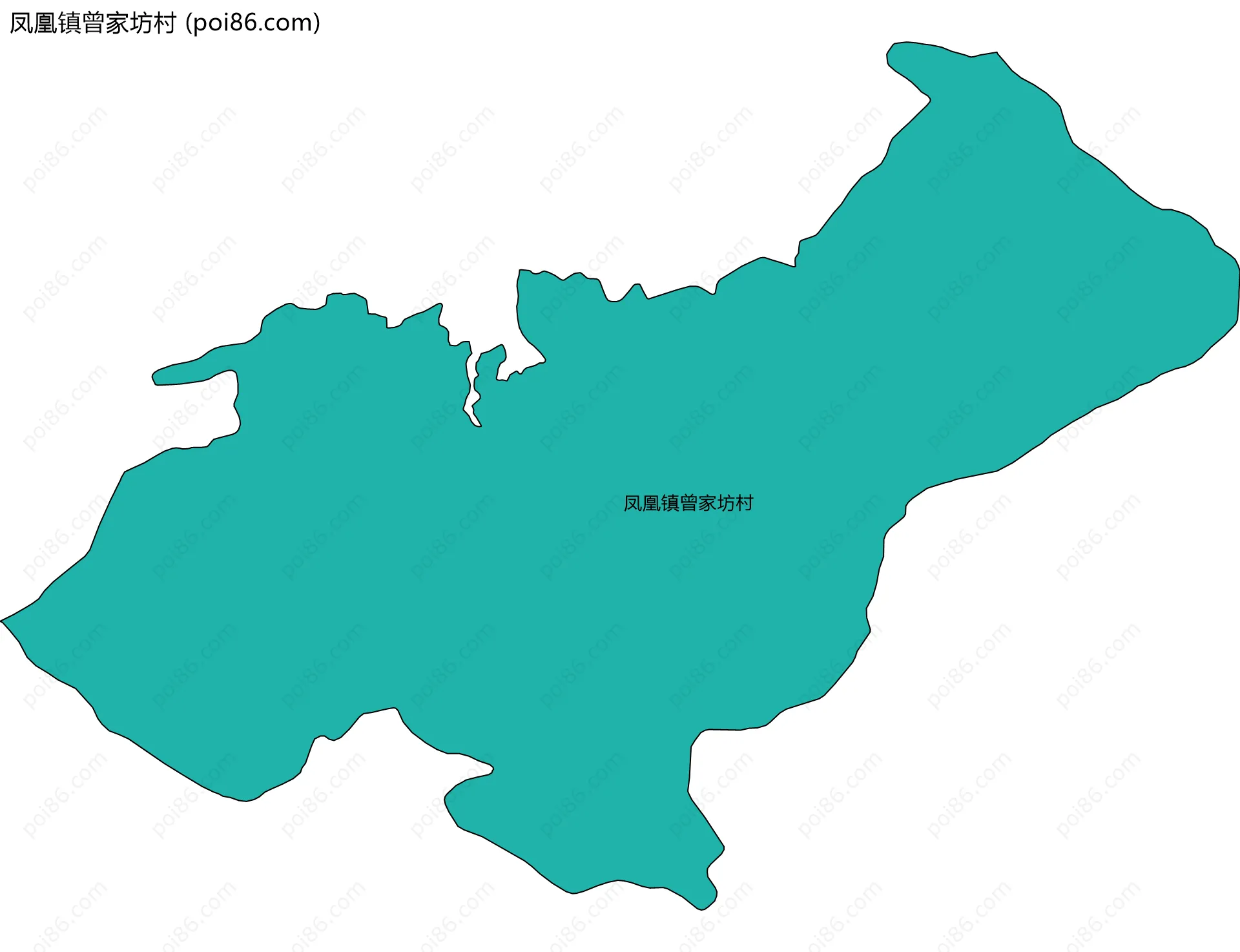 凤凰镇曾家坊村边界地图