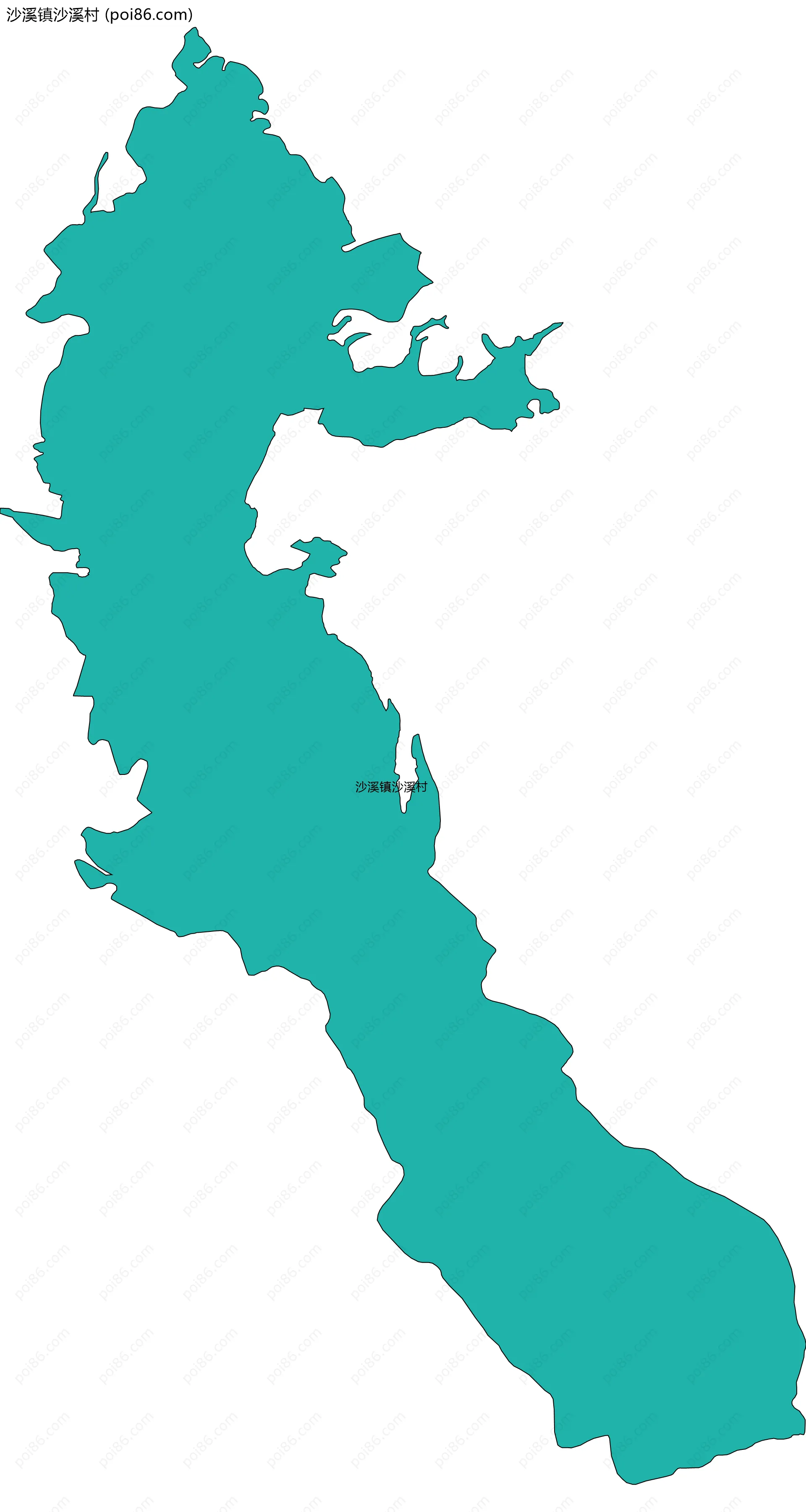 沙溪镇沙溪村边界地图