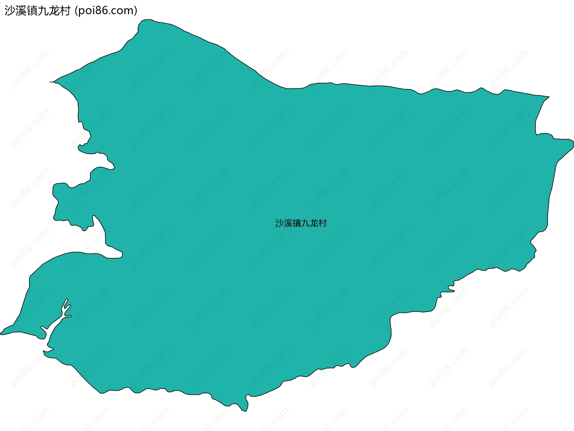 沙溪镇九龙村边界地图