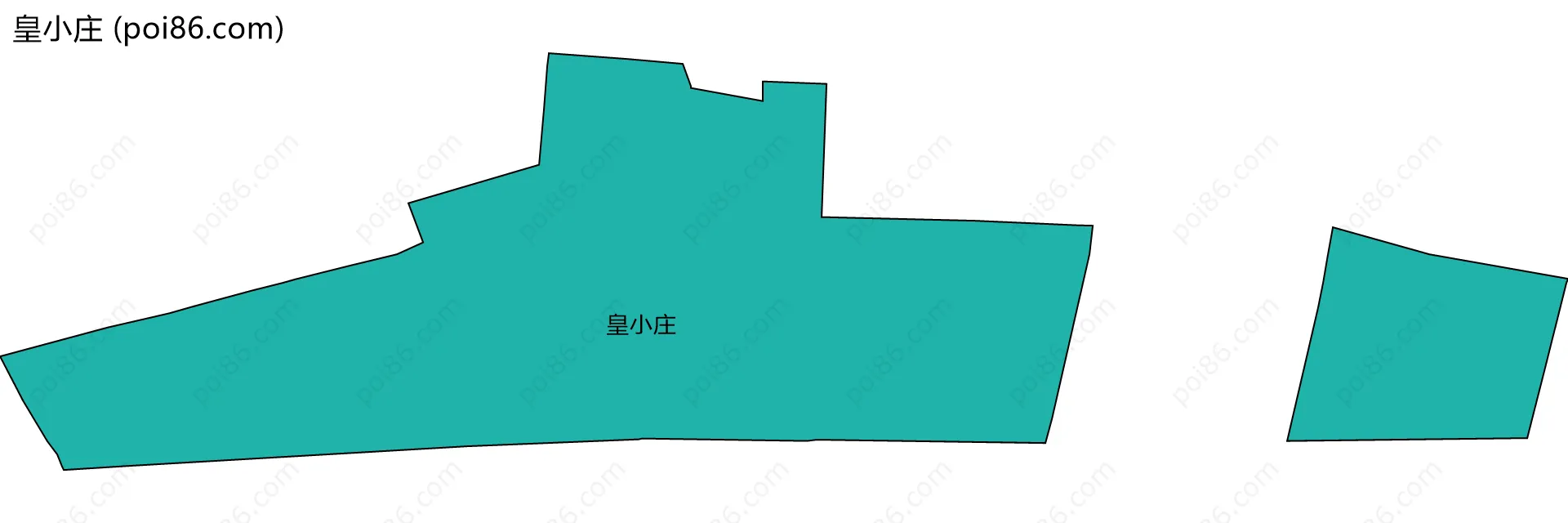 皇小庄边界地图