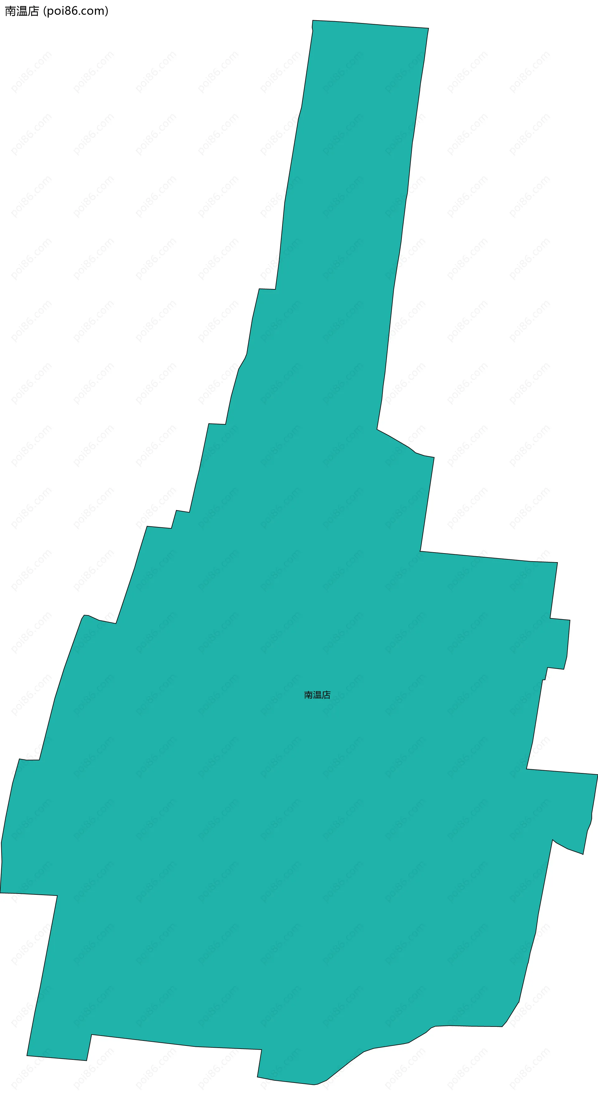 南温店边界地图