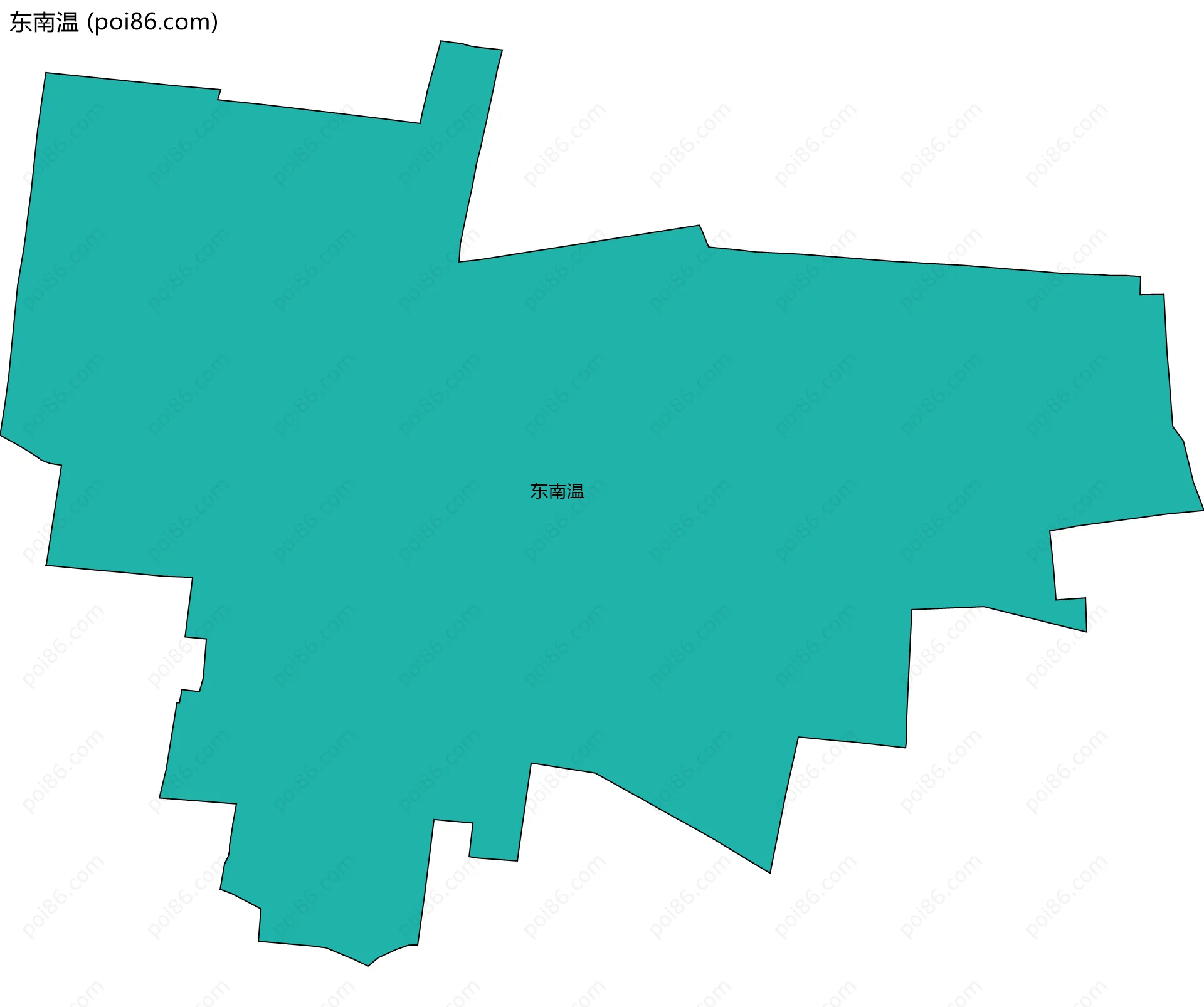 东南温边界地图