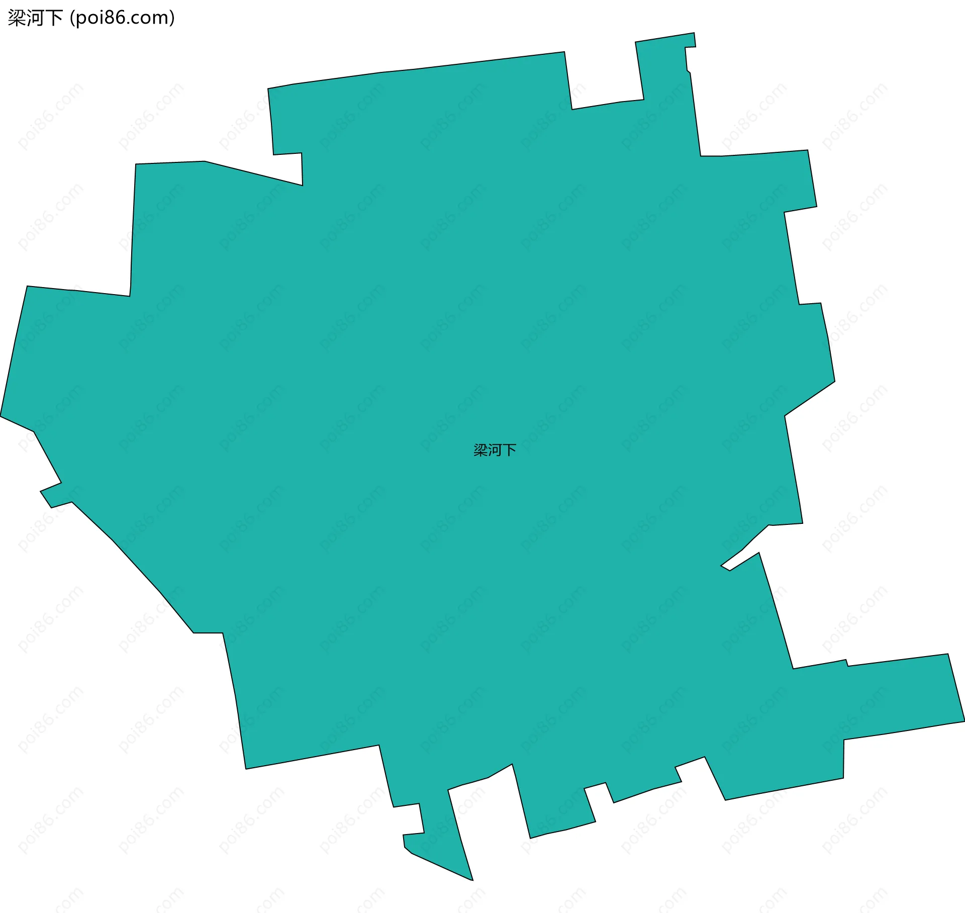 梁河下边界地图