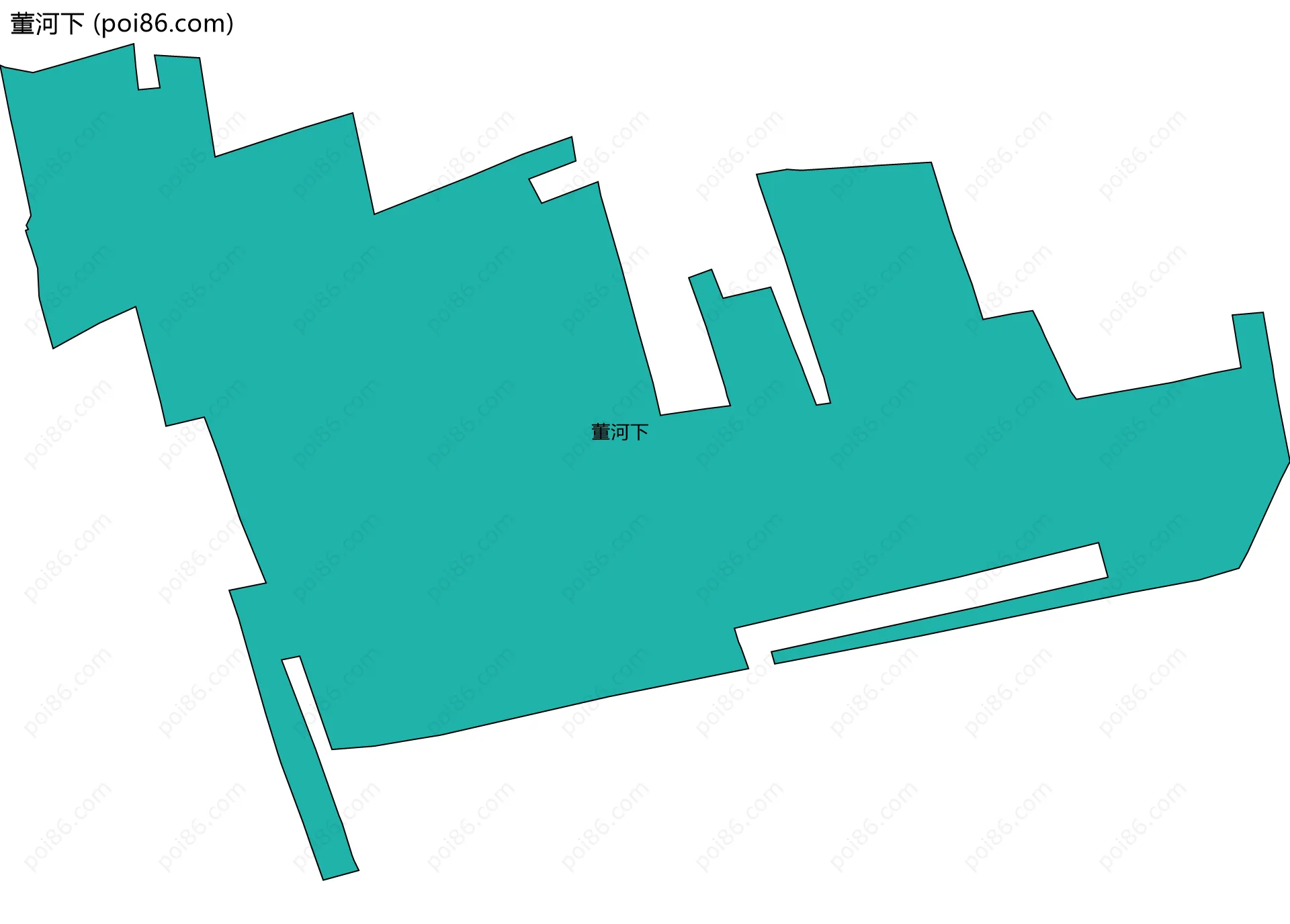 董河下边界地图