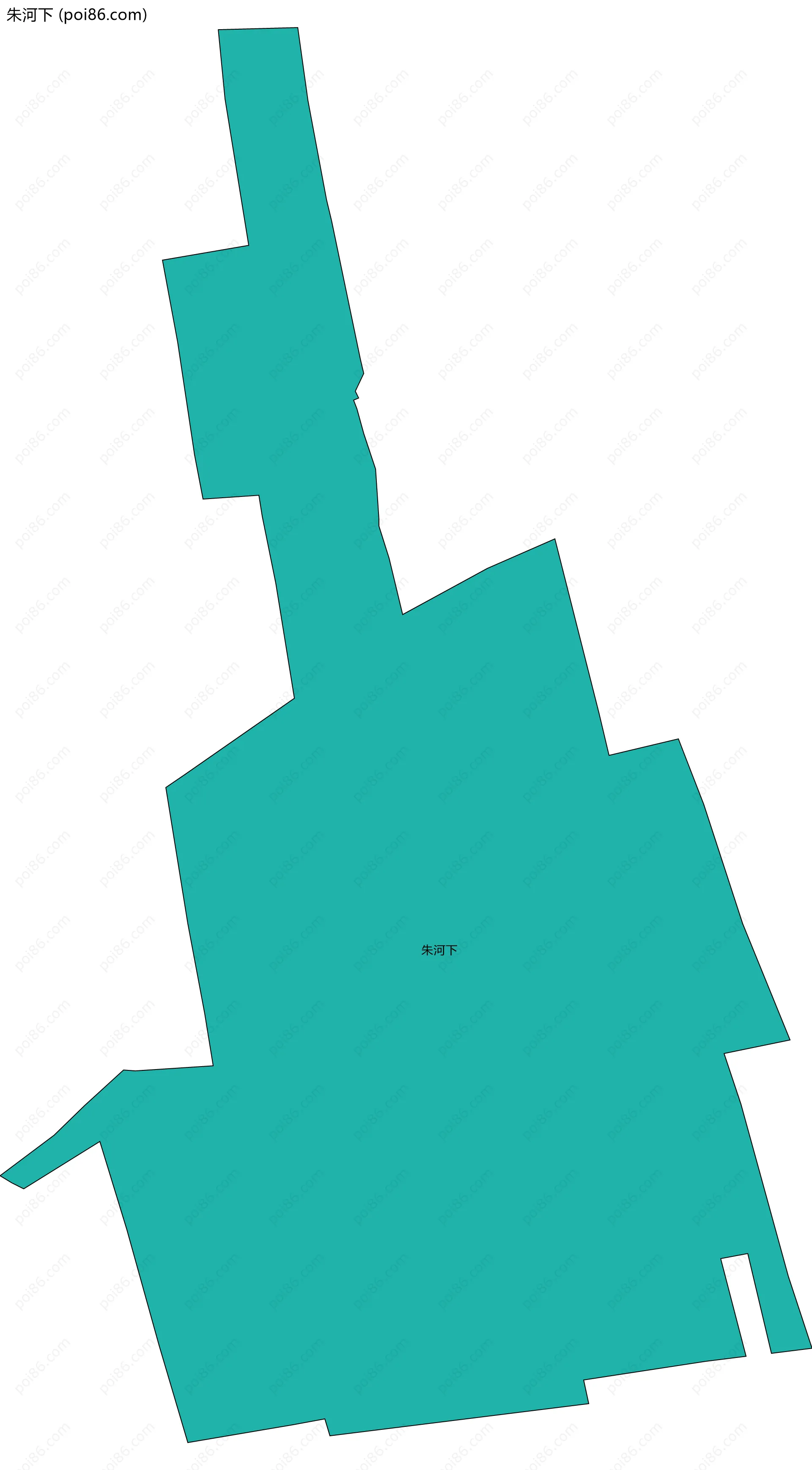 朱河下边界地图