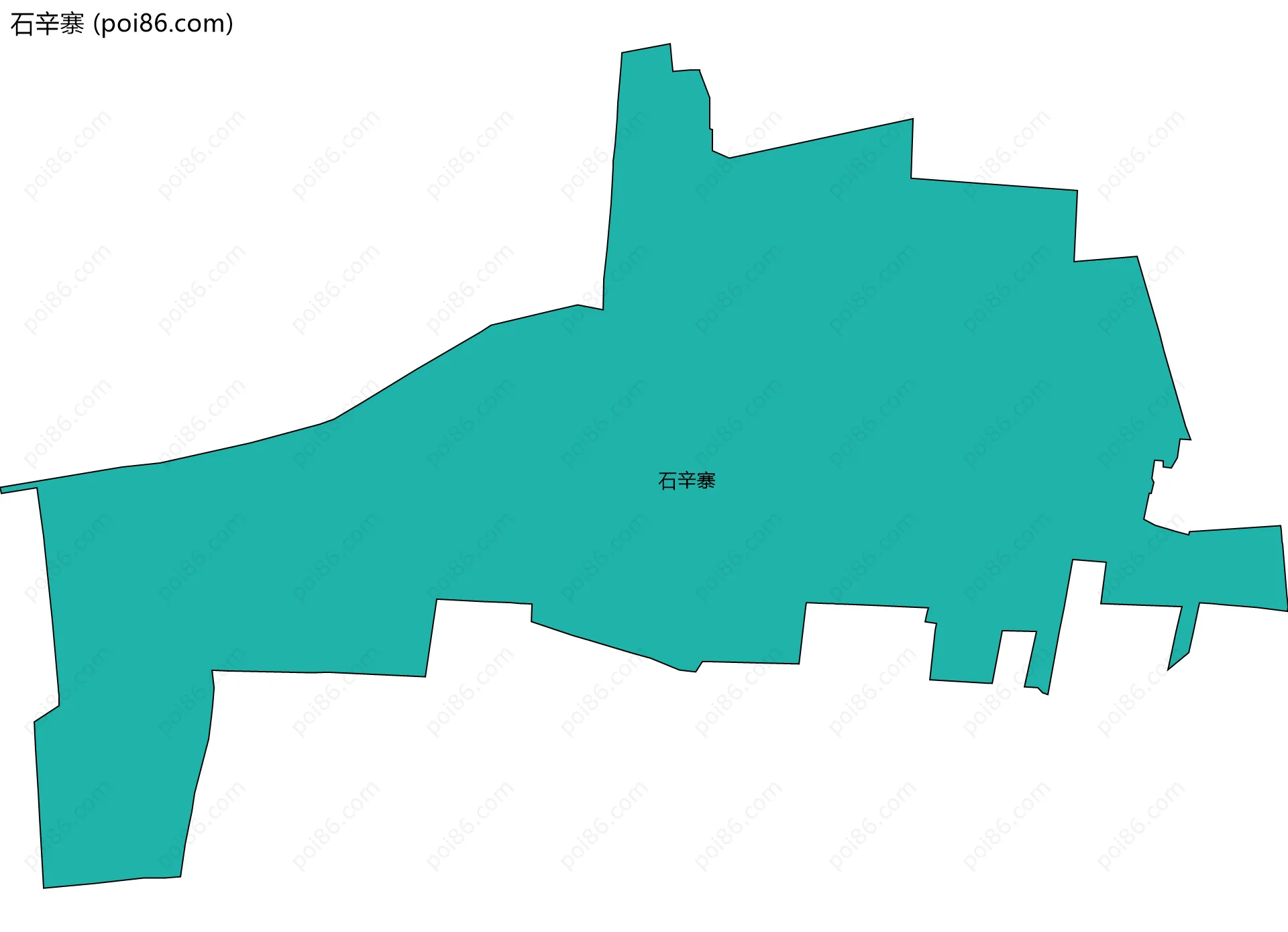 石辛寨边界地图