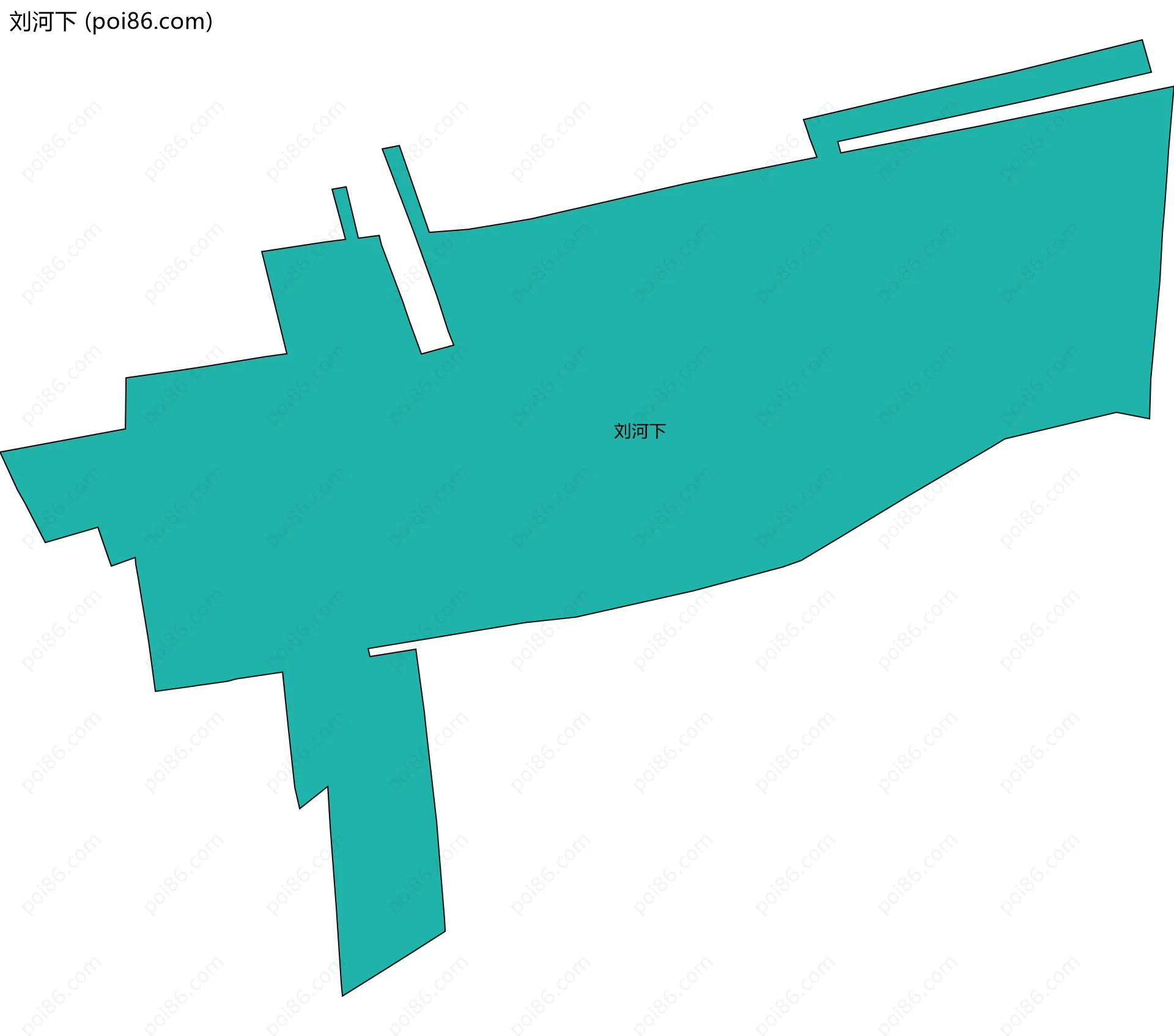 刘河下边界地图
