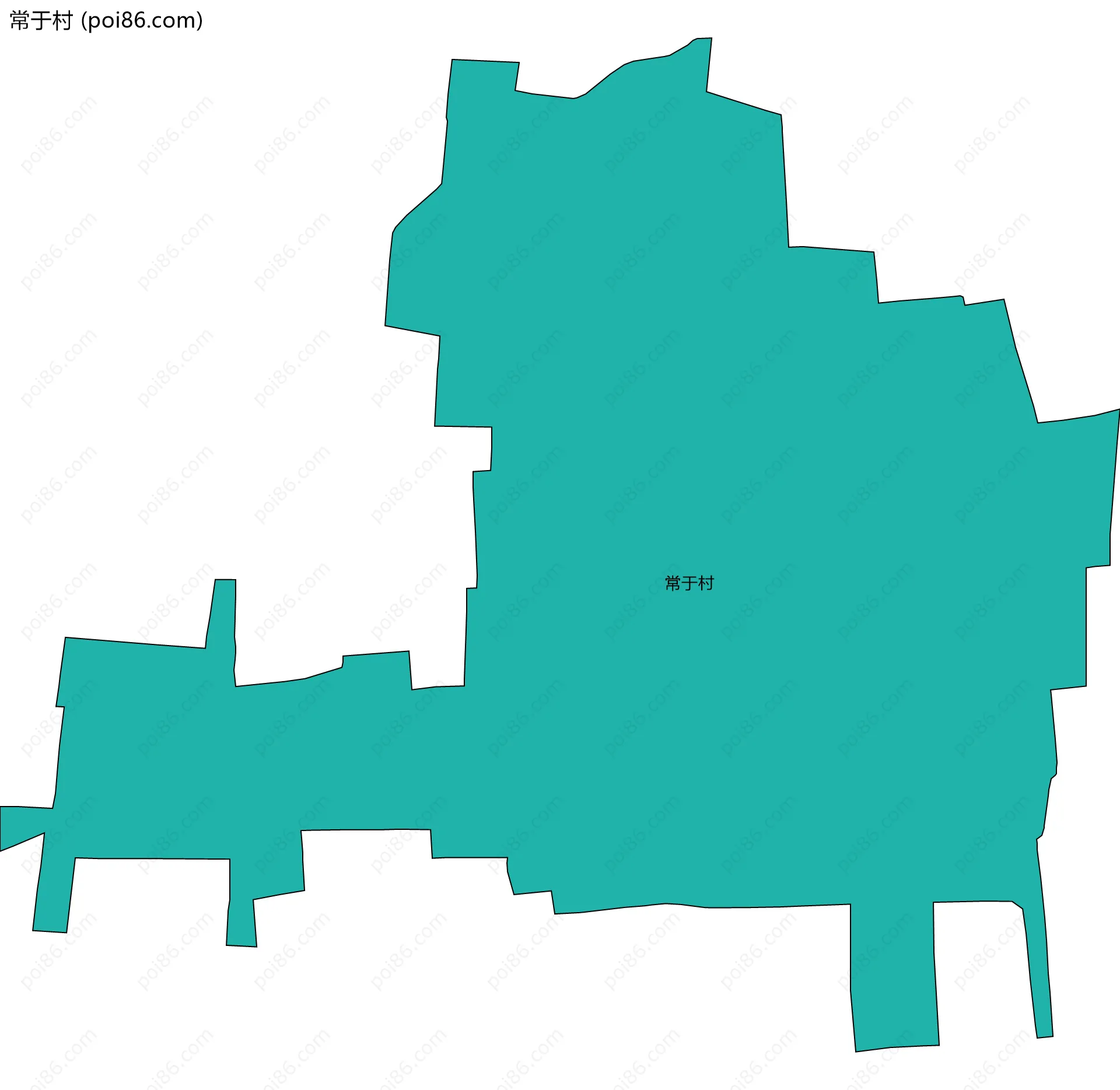 常于村边界地图