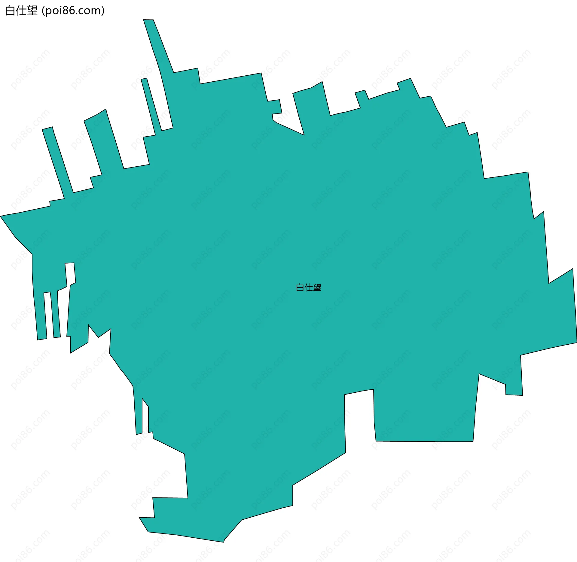 白仕望边界地图