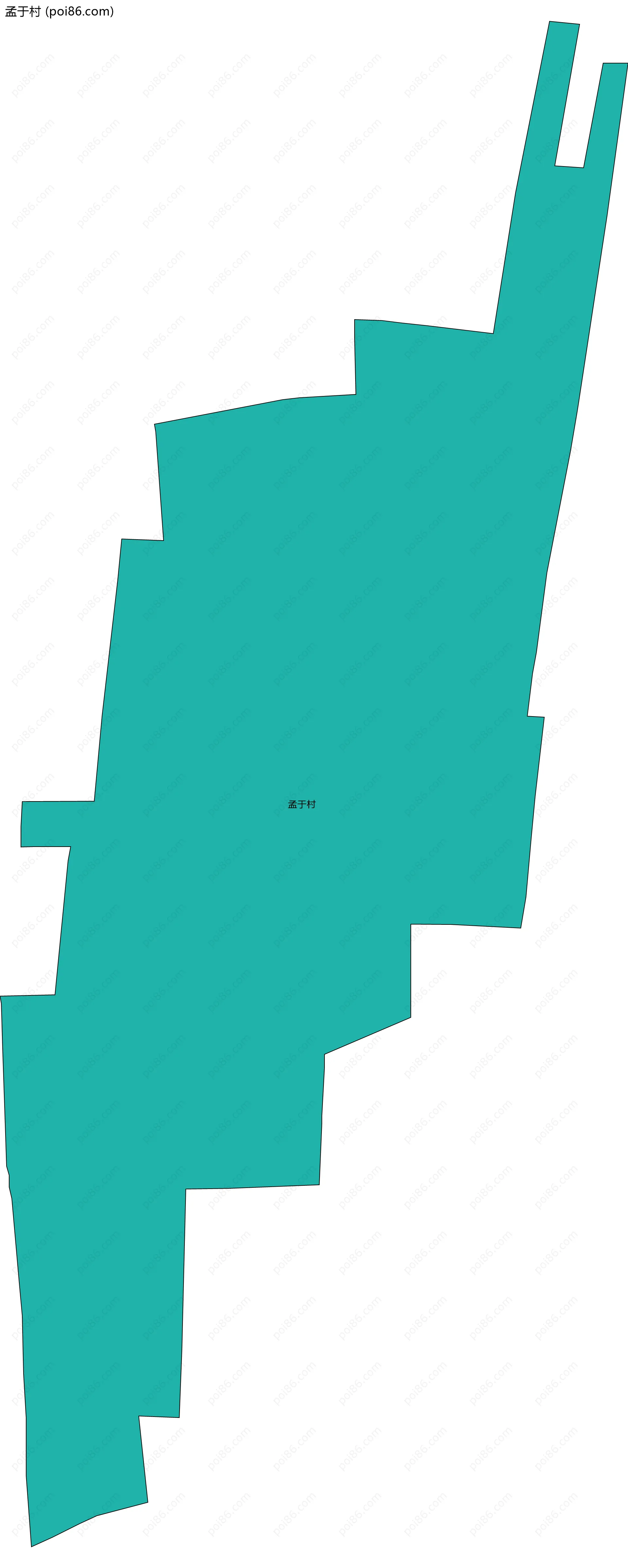 孟于村边界地图