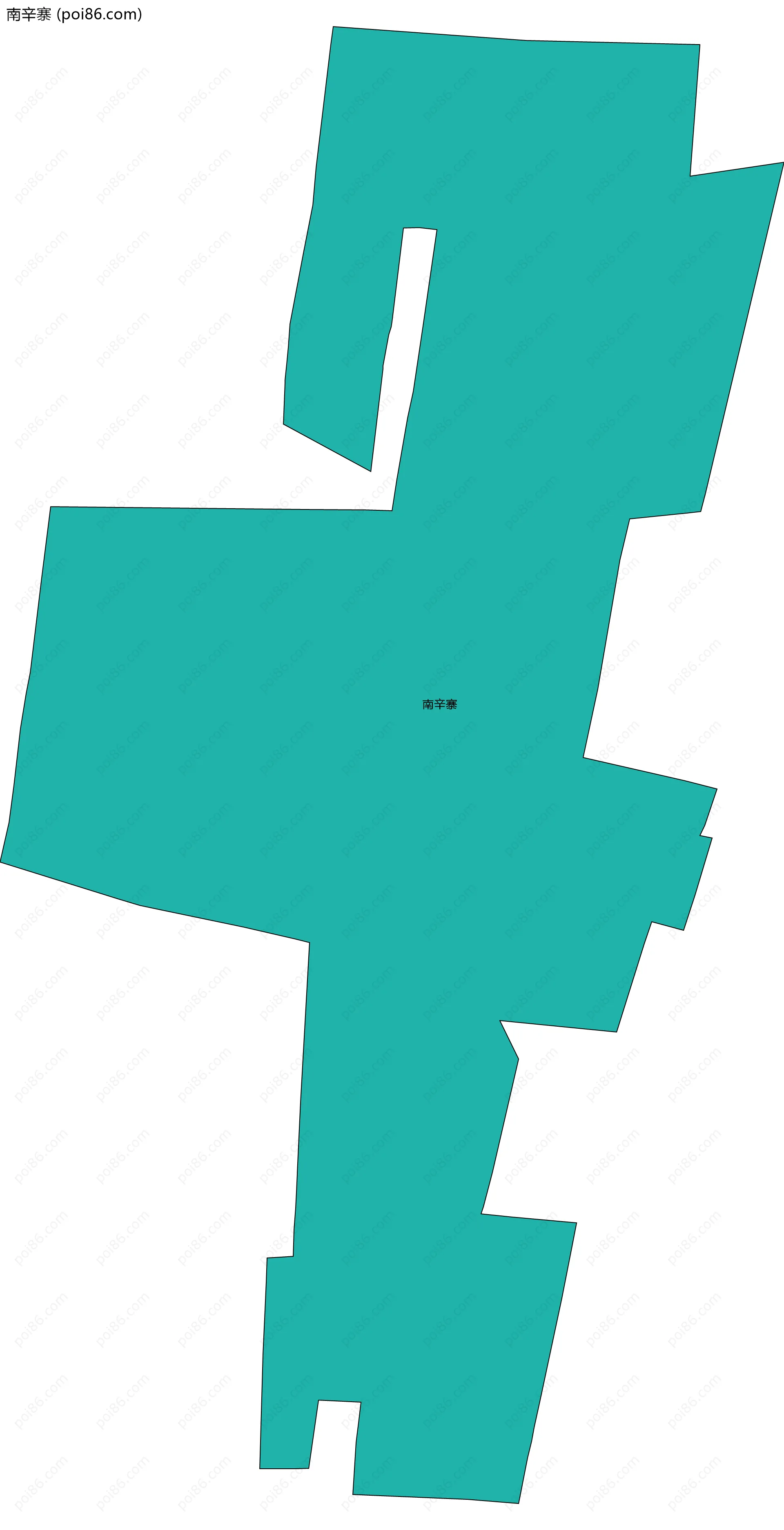 南辛寨边界地图