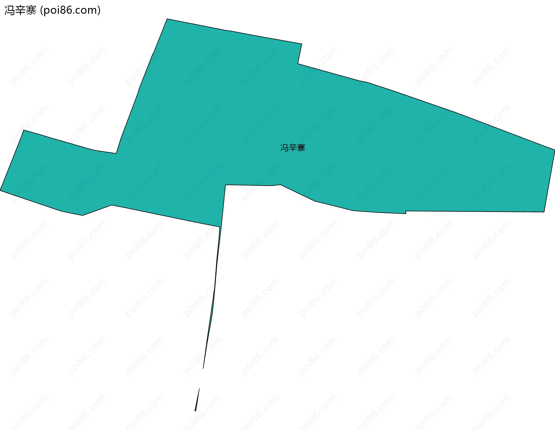 冯辛寨边界地图