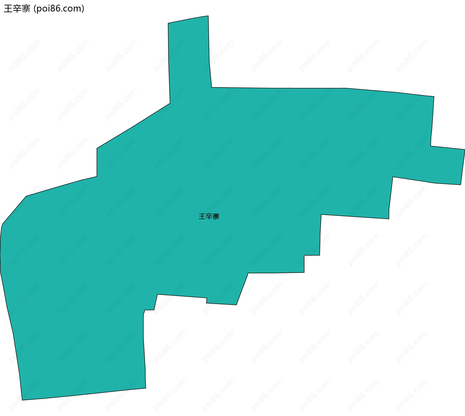 王辛寨边界地图