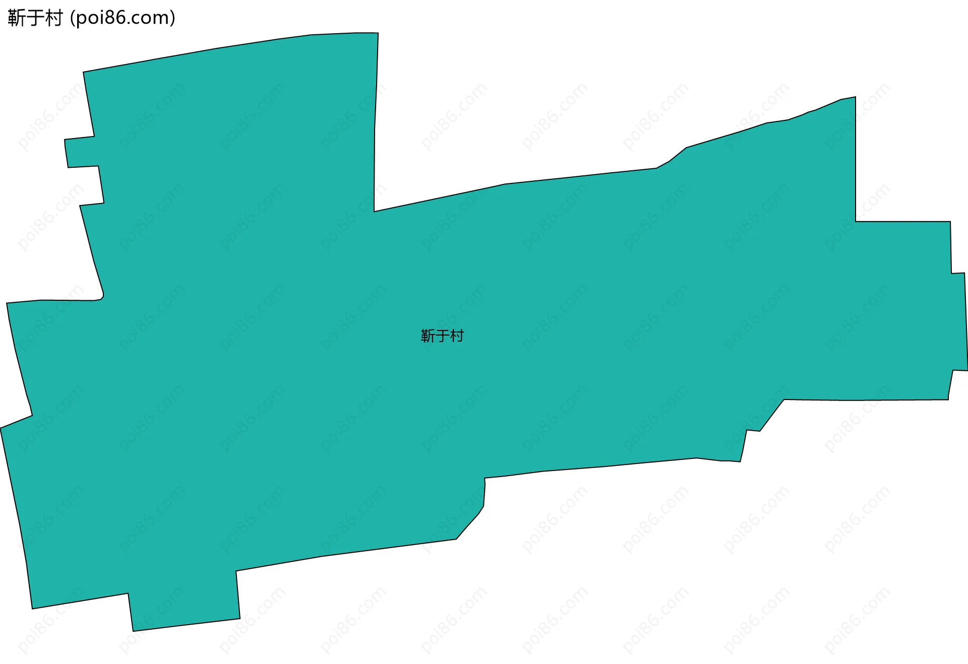 靳于村边界地图