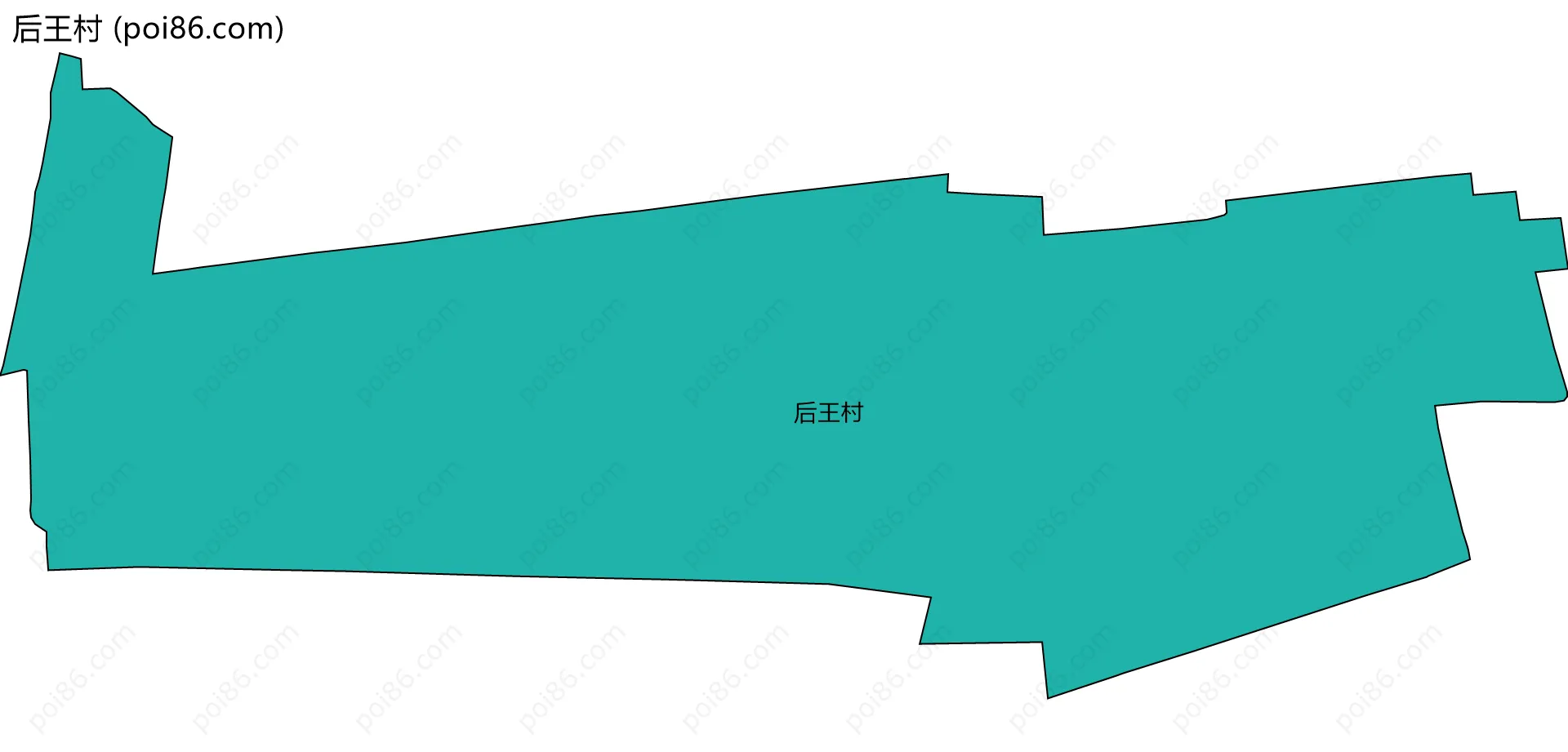 后王村边界地图