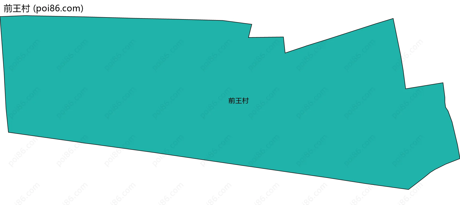 前王村边界地图