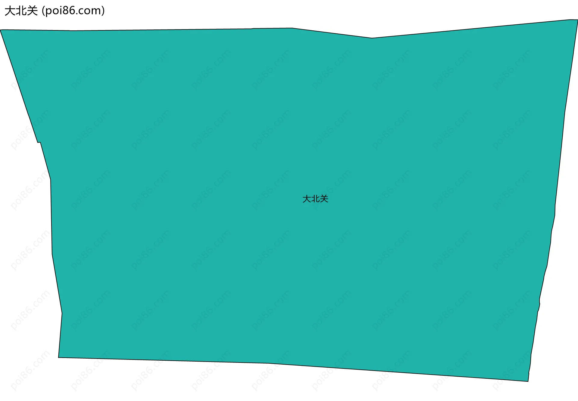 大北关边界地图