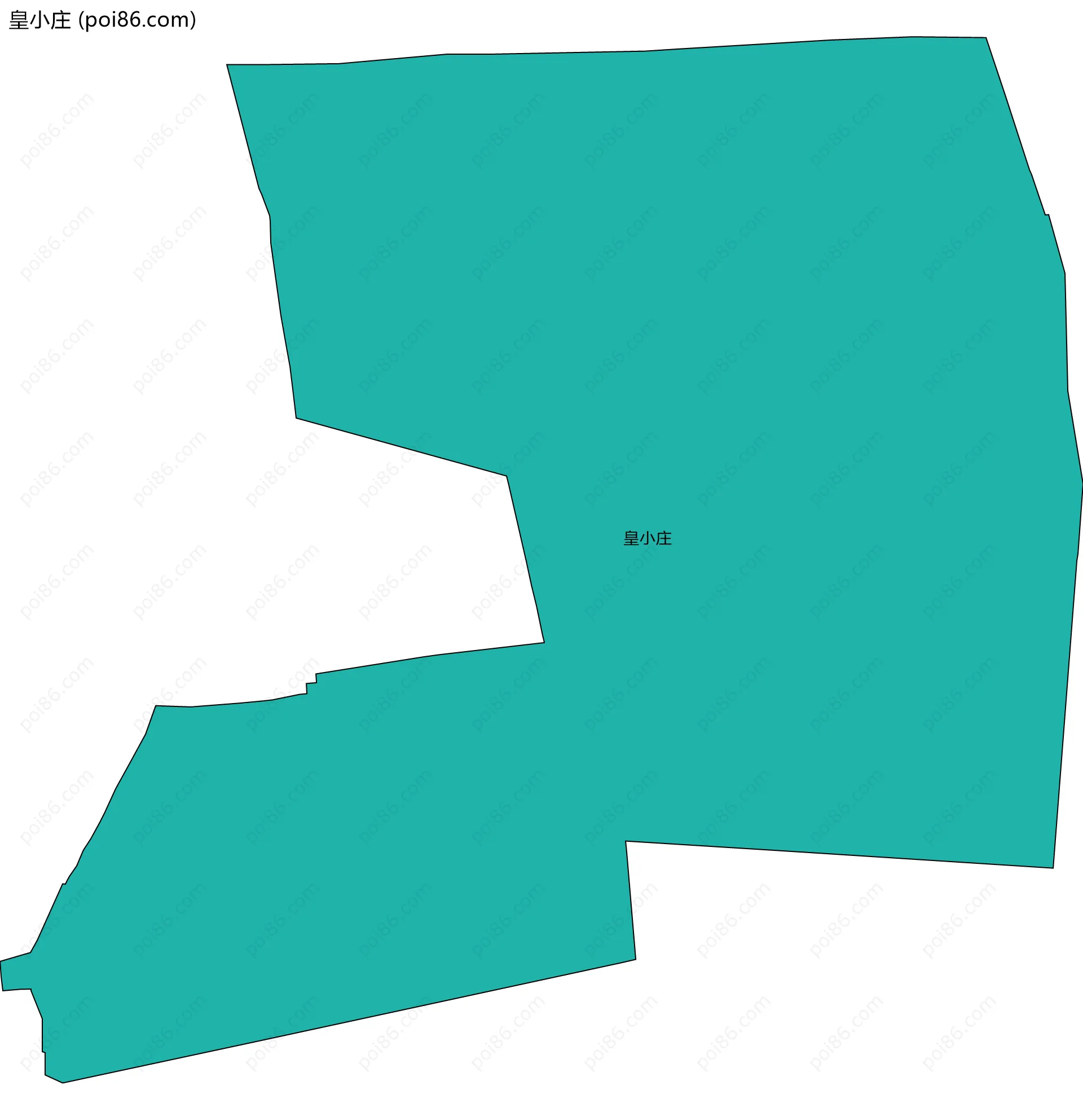 皇小庄边界地图
