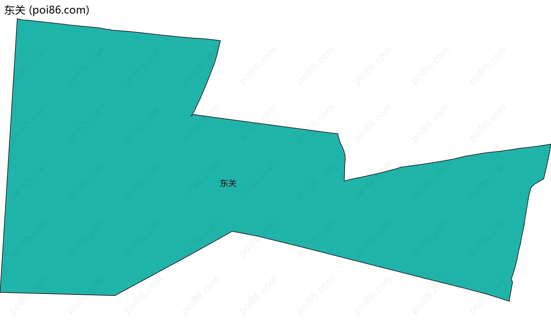 东关边界地图