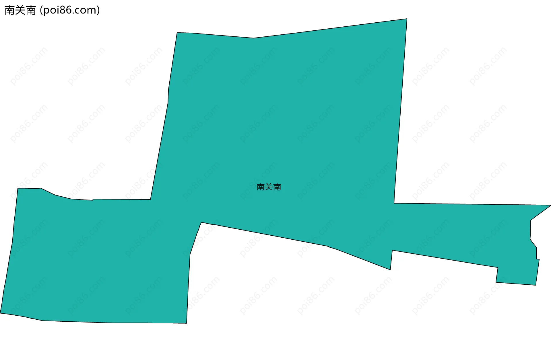 南关南边界地图