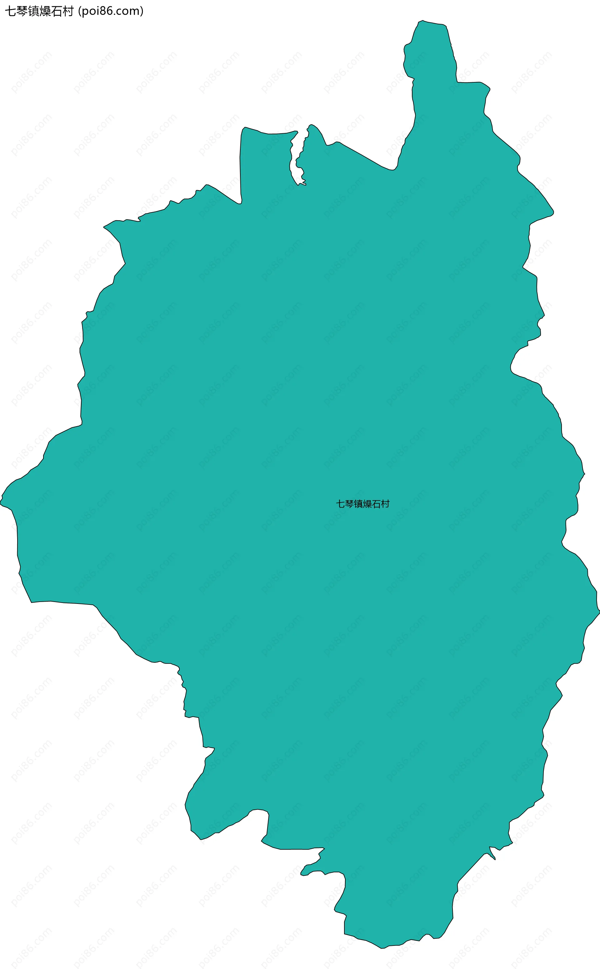 七琴镇燥石村边界地图