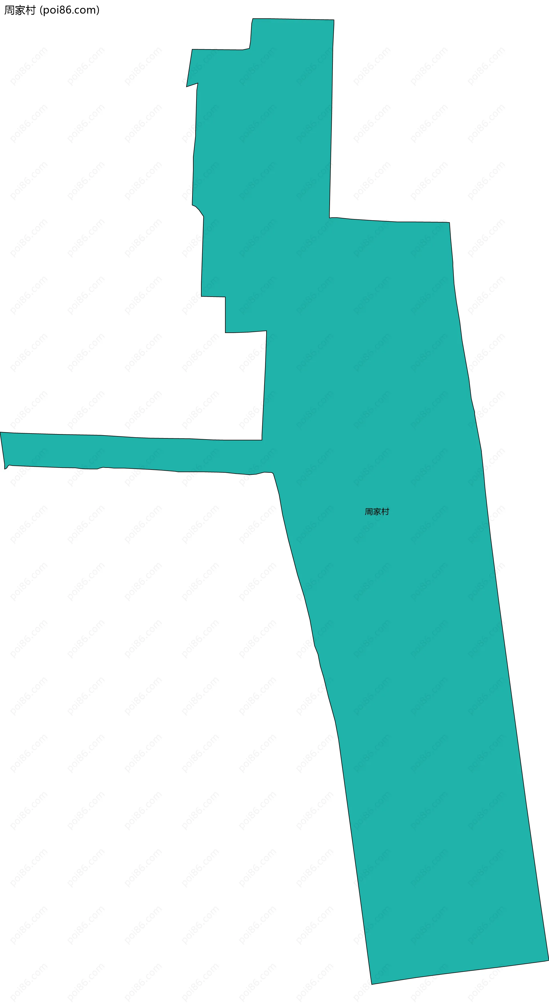 周家村边界地图