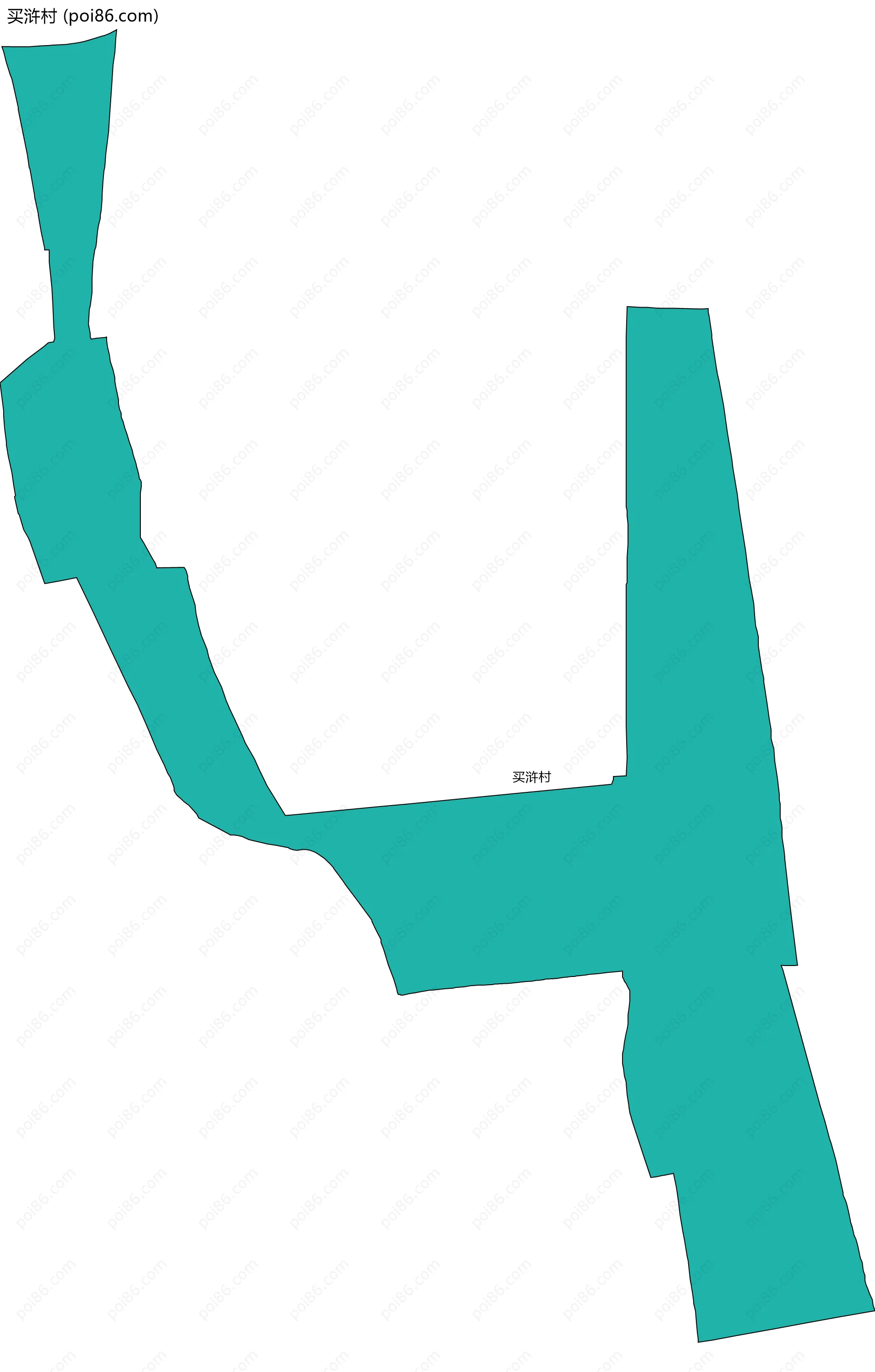 买浒村边界地图