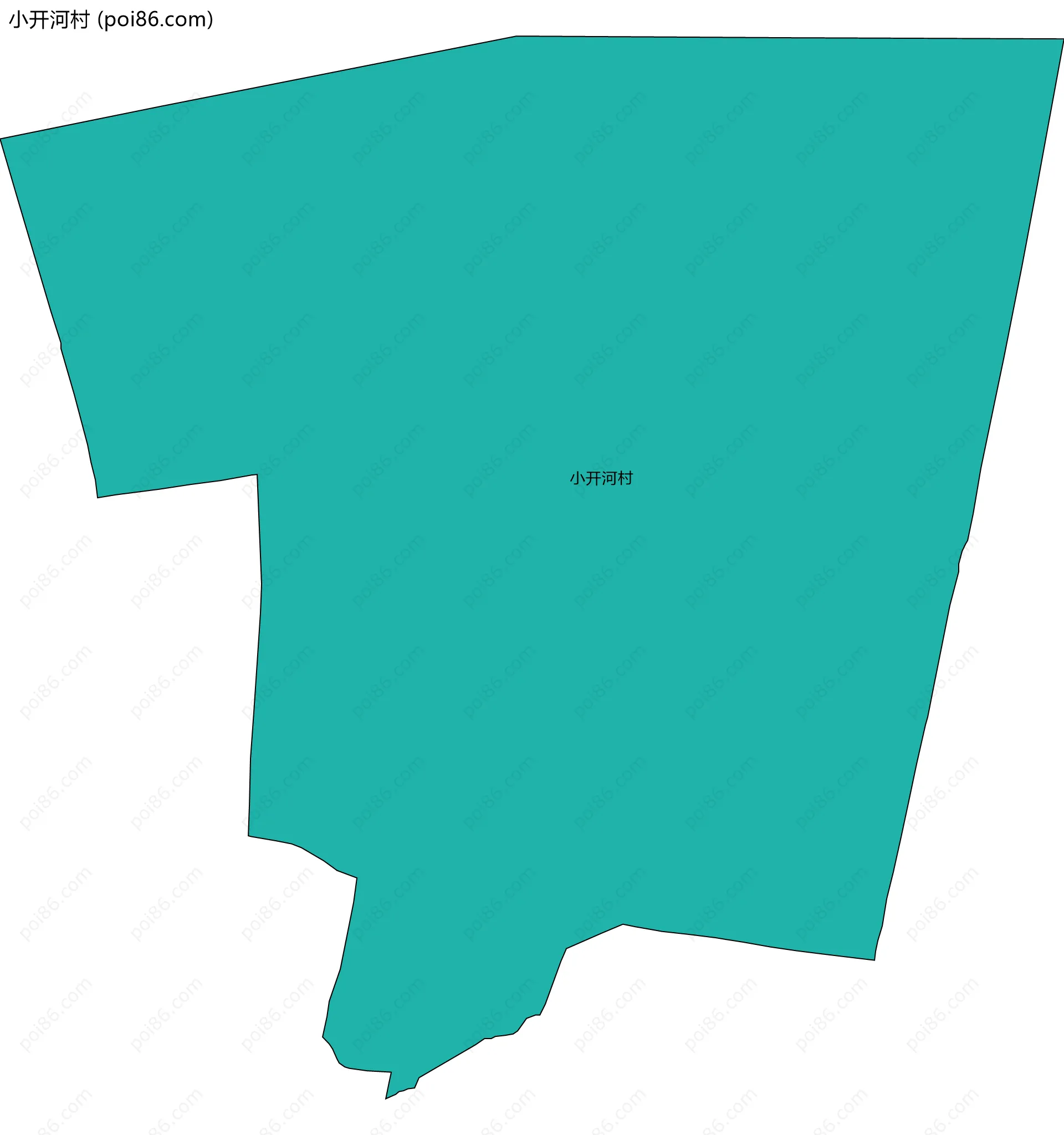 小开河村边界地图