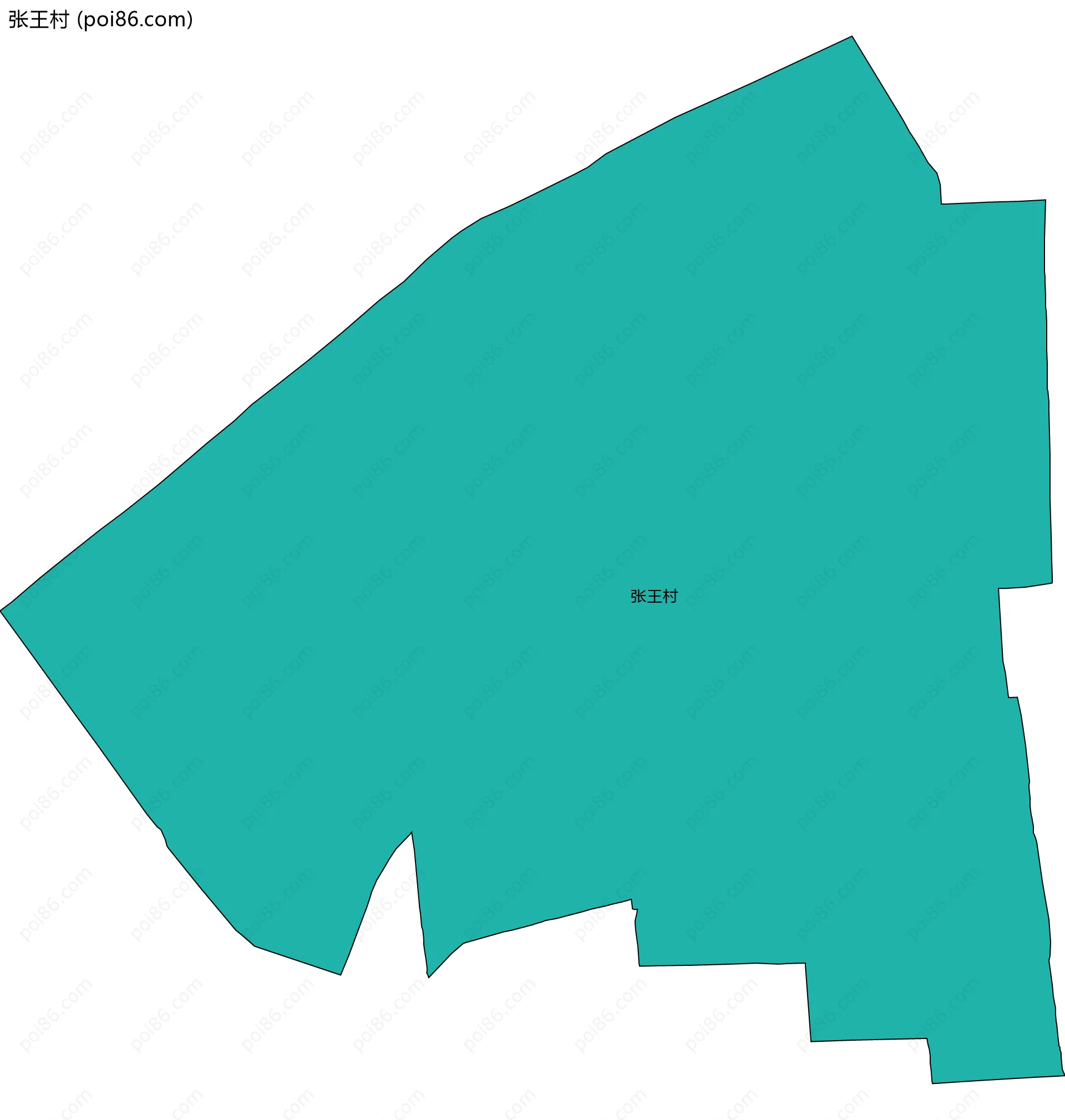 张王村边界地图